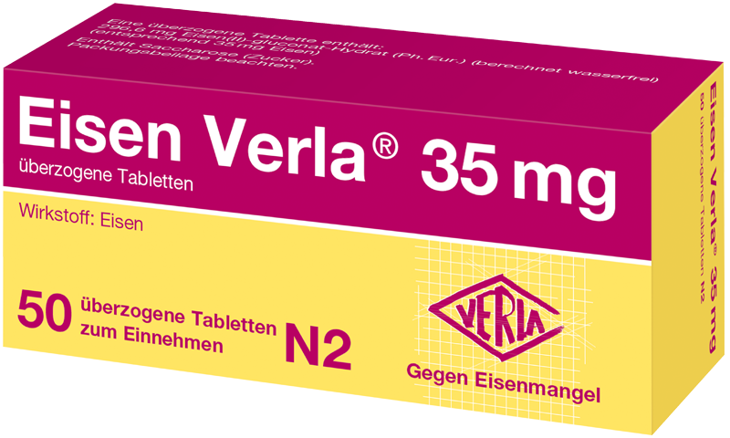 Eisen Verla® 35 mg Abbildung für Eisen Verla® 35 mg