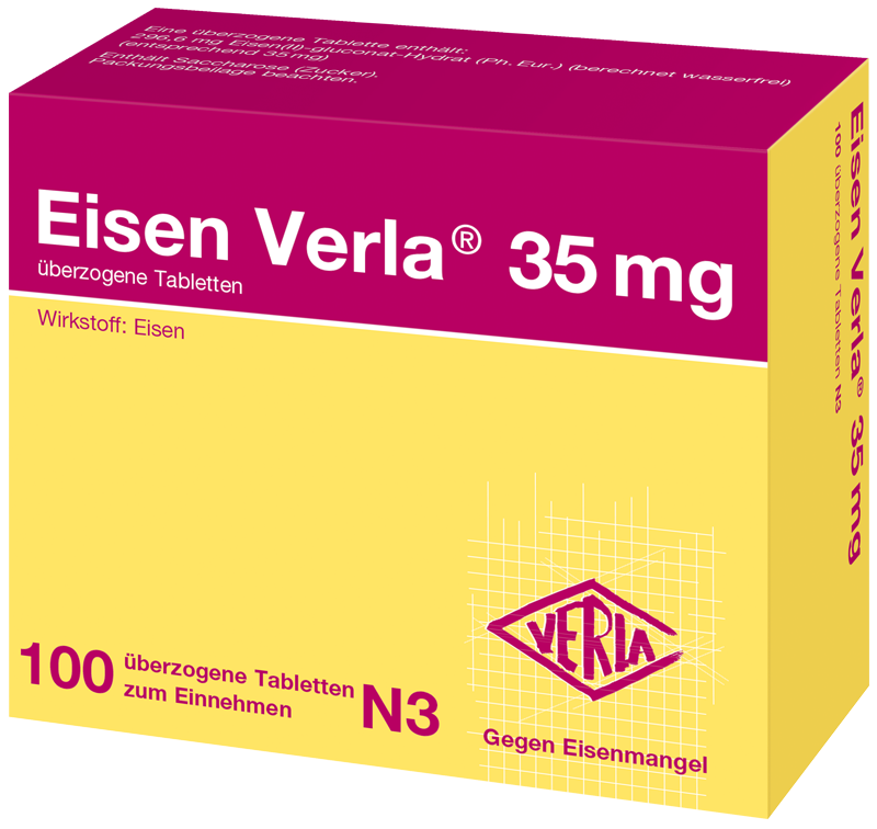 Eisen Verla® 35 mg Abbildung für Eisen Verla® 35 mg