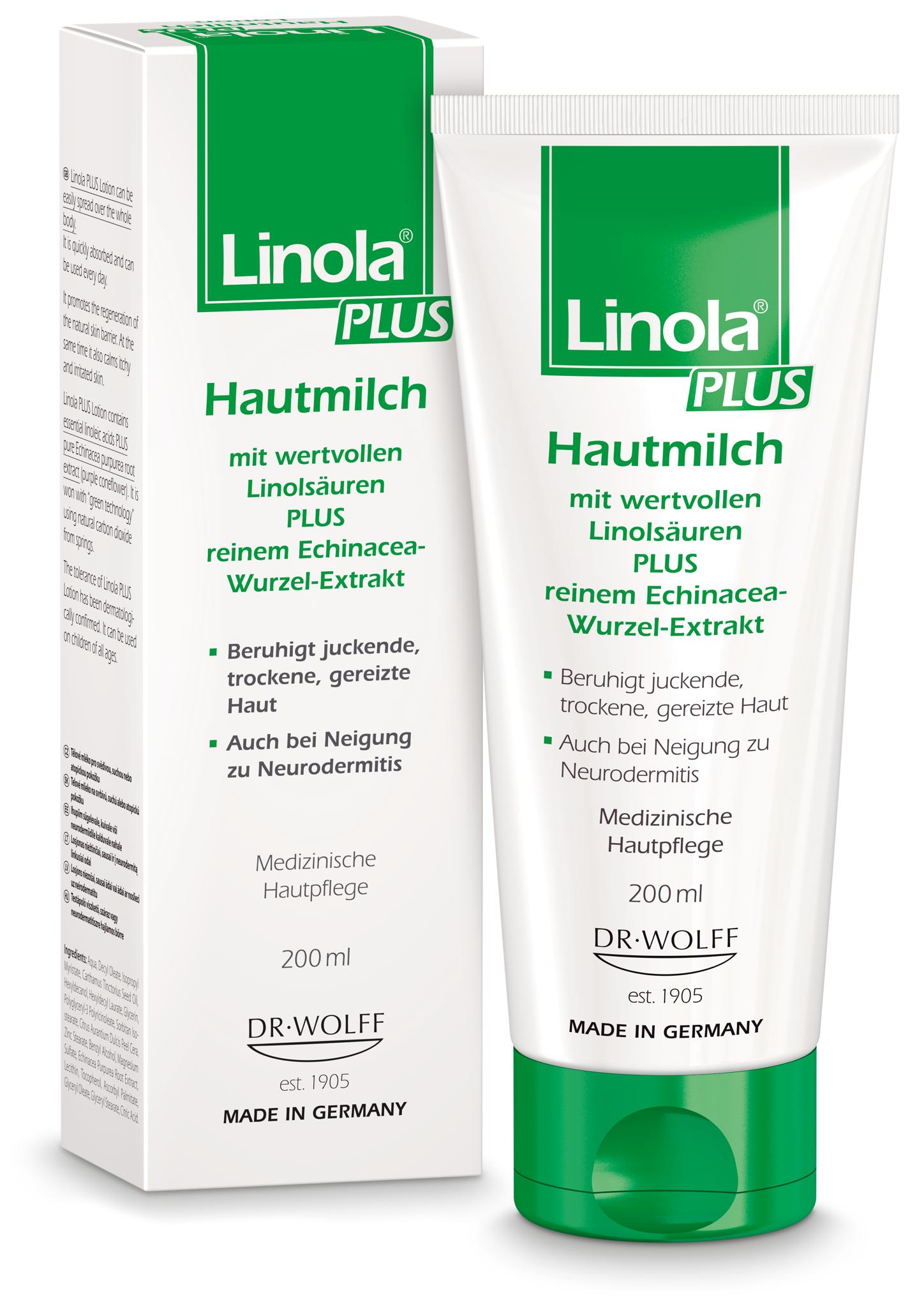 LINOLA plus Hautmilch Abbildung für LINOLA plus Hautmilch