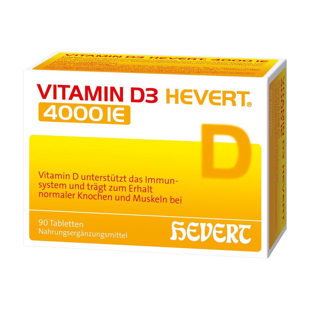 VITAMIN D3 HEVERT 4.000 I.E. Tabletten Abbildung für VITAMIN D3 HEVERT 4.000 I.E. Tabletten