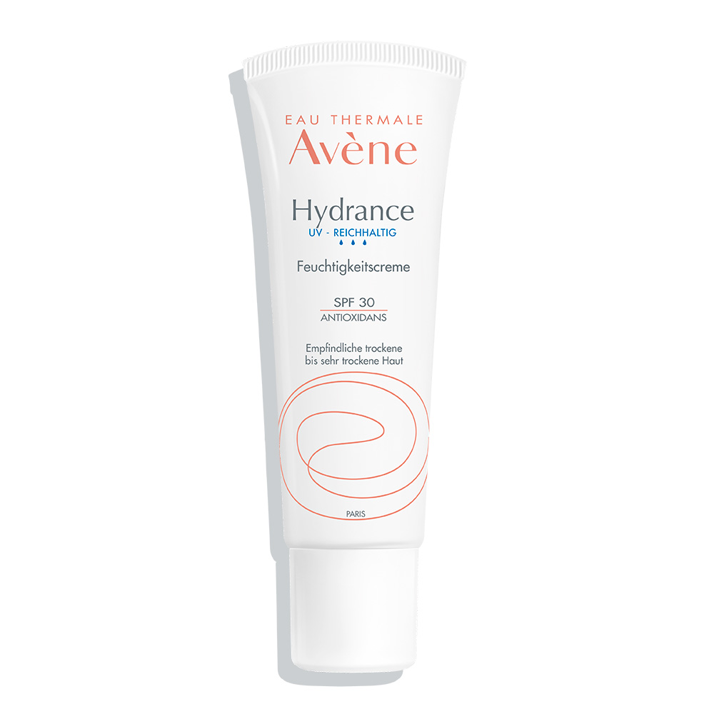 Avène Hydrance reichhaltige UV Feuchtigkeitscreme SPF 30 zur intensiven und langanhaltenden Feuchtigkeitsversorgung der Haut Abbildung für Avène Hydrance reichhaltige UV Feuchtigkeitscreme SPF 30 zur intensiven und langanhaltenden Feuchtigkeitsversorgung der Haut