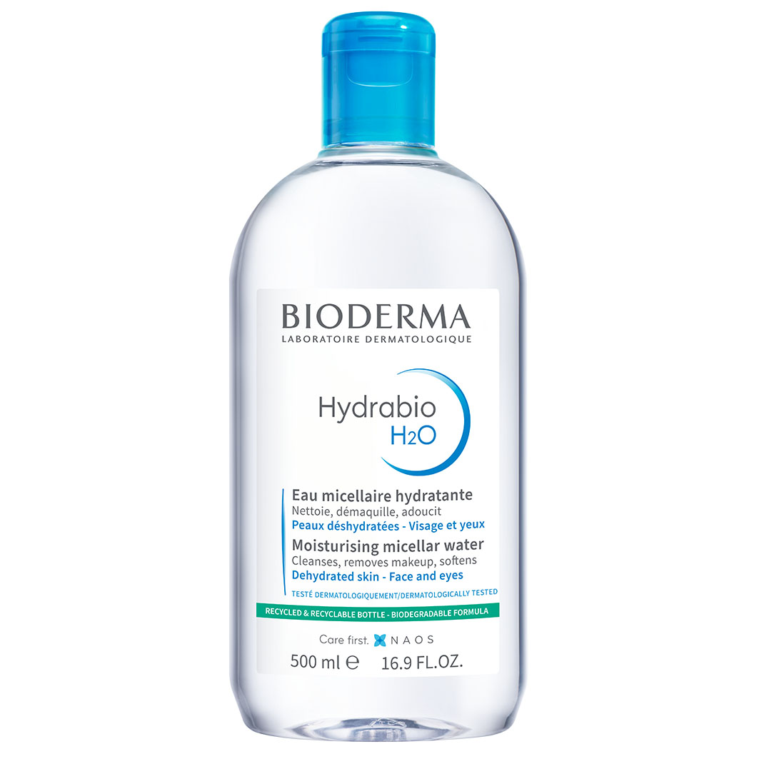 Hydrabio H2O - Das dermatologische Mizellenreinigungswasser. Spendet Feuchtigkeit und bewahrt das Gleichgewichtder Haut Abbildung für Hydrabio H2O - Das dermatologische Mizellenreinigungswasser. Spendet Feuchtigkeit und bewahrt das Gleichgewichtder Haut