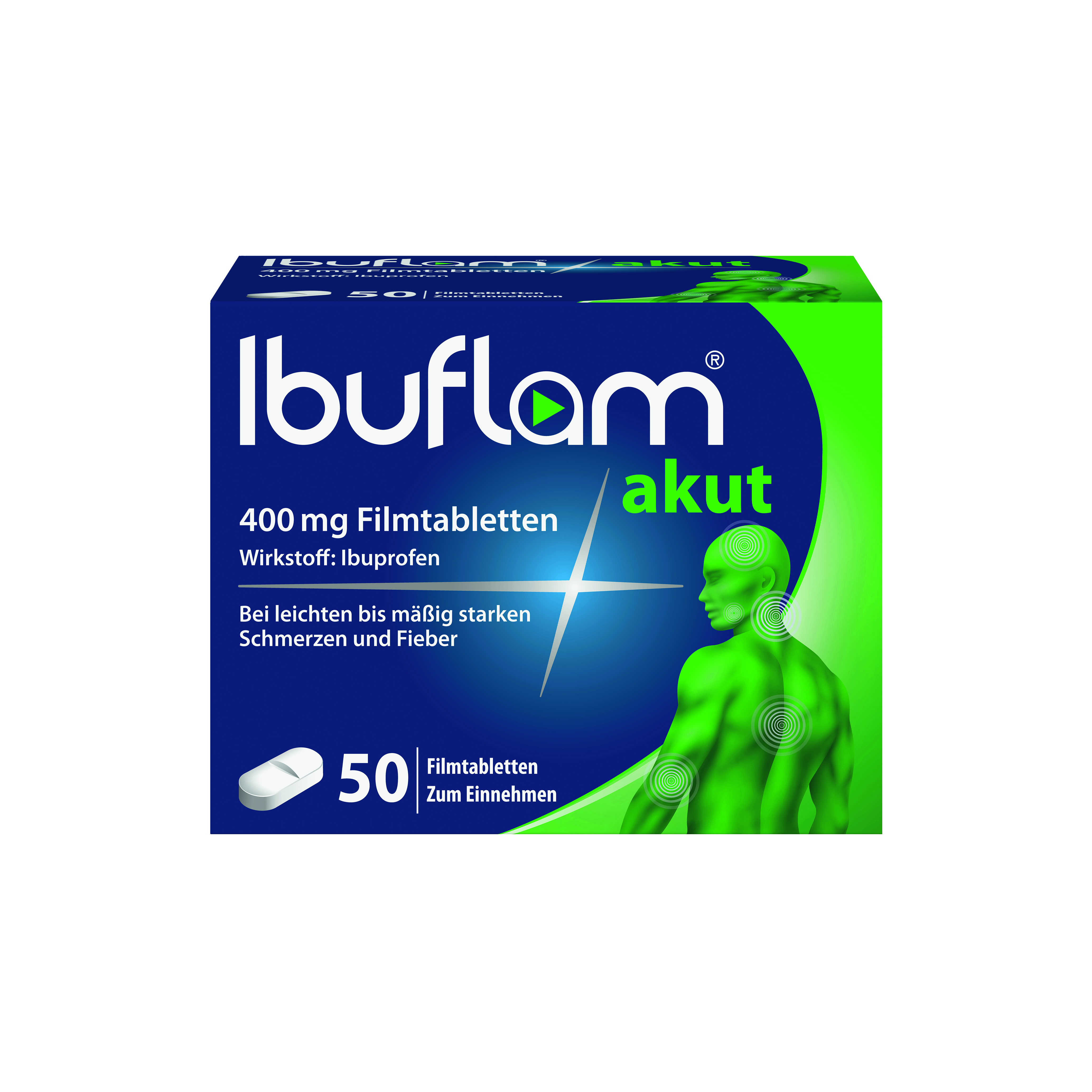 IBUFLAM akut 400 mg Filmtabletten Abbildung für IBUFLAM akut 400 mg Filmtabletten
