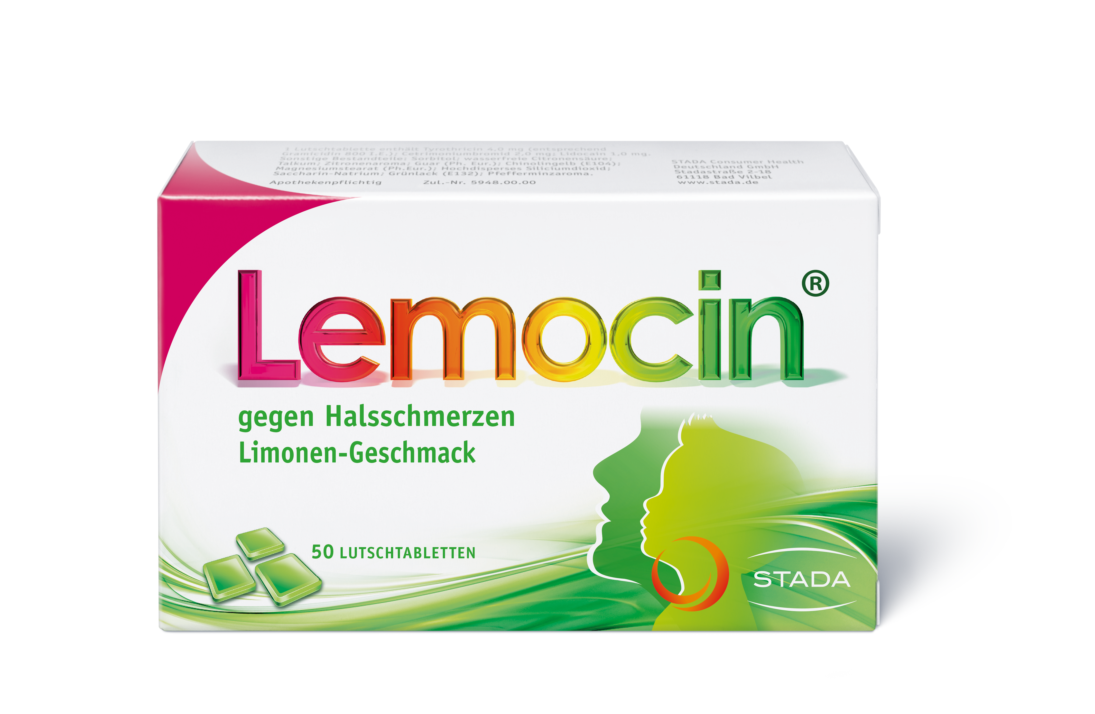 LEMOCIN gegen Halsschmerzen Lutschtabletten Abbildung für LEMOCIN gegen Halsschmerzen Lutschtabletten