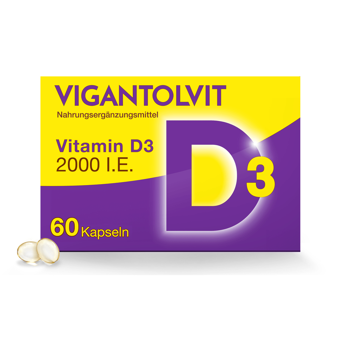 VIGANTOLVIT 2.000 I.E. Vitamin D3 Weichkapseln Abbildung für VIGANTOLVIT 2.000 I.E. Vitamin D3 Weichkapseln