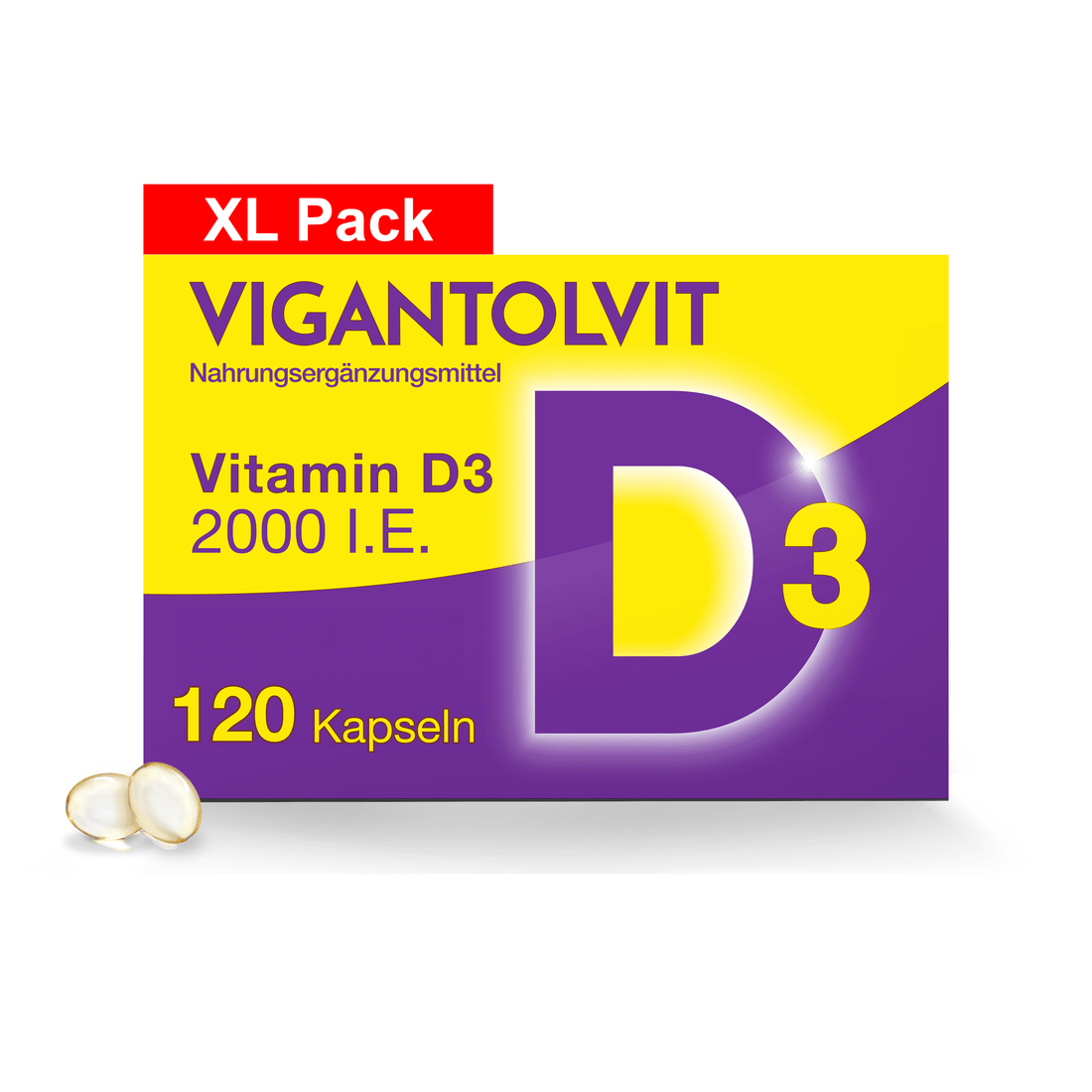VIGANTOLVIT 2.000 I.E. Vitamin D3 Weichkapseln Abbildung für VIGANTOLVIT 2.000 I.E. Vitamin D3 Weichkapseln