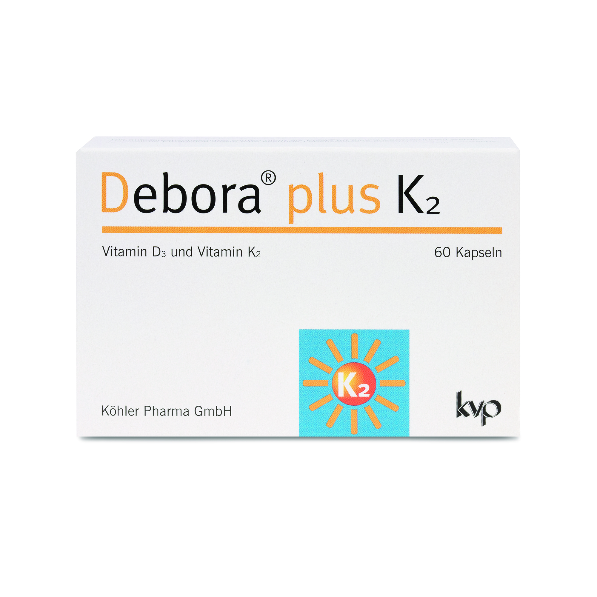 DEBORA plus K2 Kapseln Abbildung für DEBORA plus K2 Kapseln