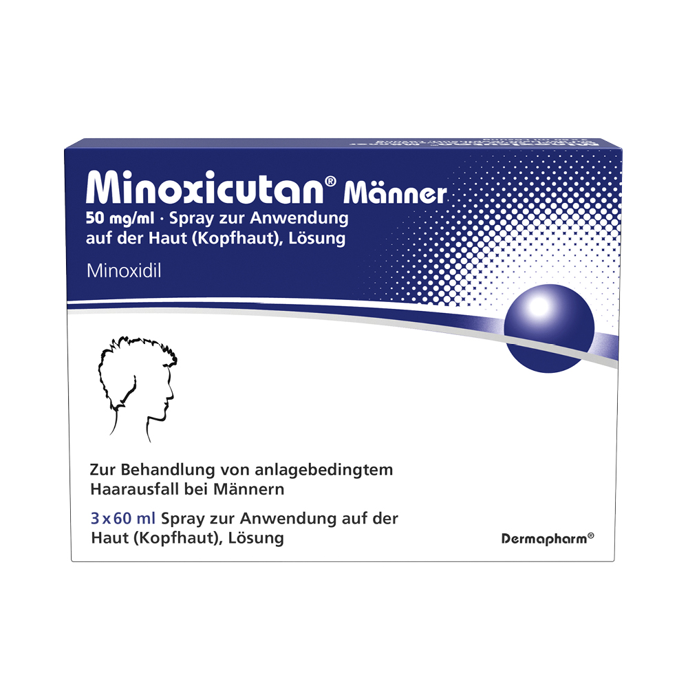 MINOXICUTAN Männer 50 mg/ml Spray 3x60 ml Abbildung für MINOXICUTAN Männer 50 mg/ml Spray 3x60 ml