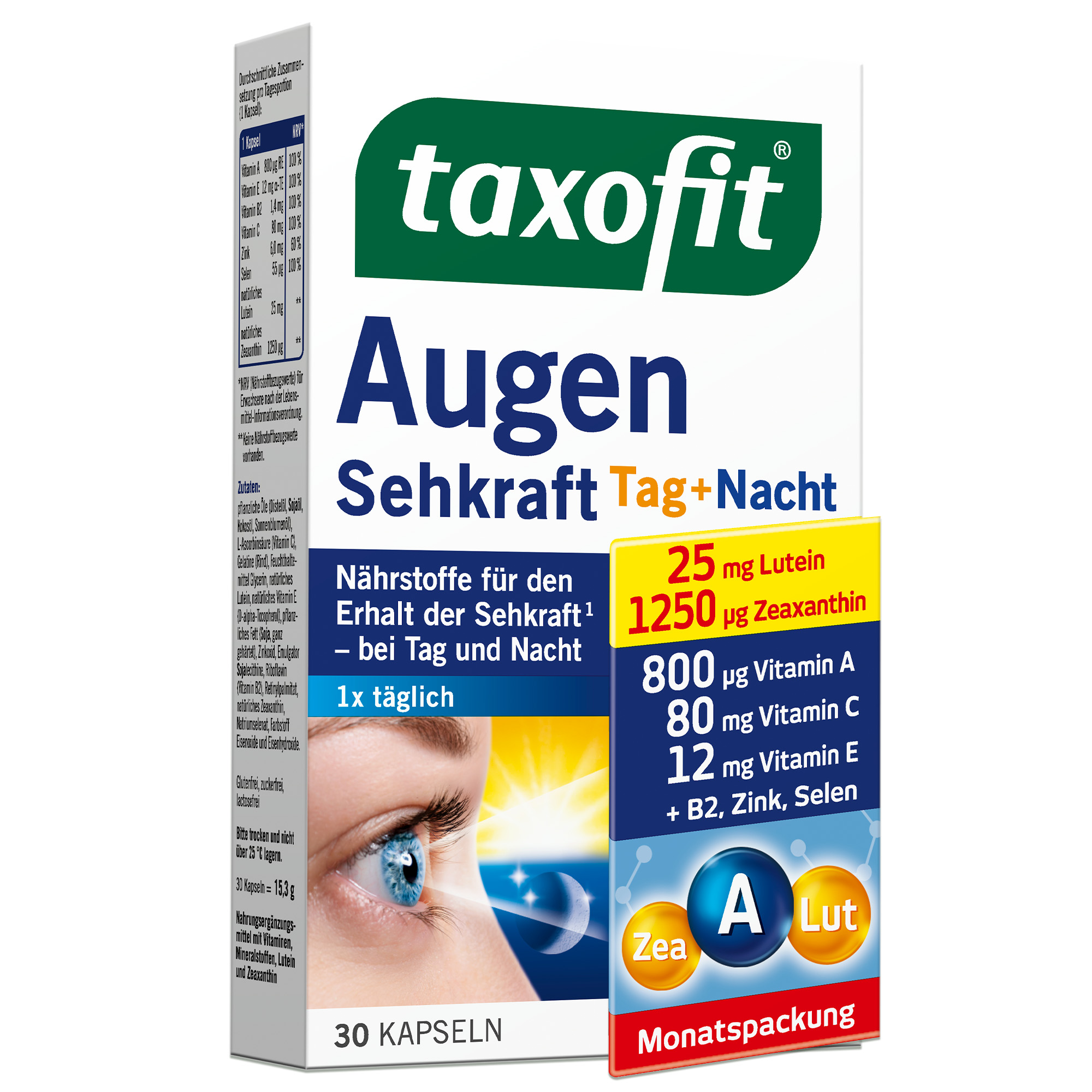 TAXOFIT Augen Sehkraft Kapseln Abbildung für TAXOFIT Augen Sehkraft Kapseln