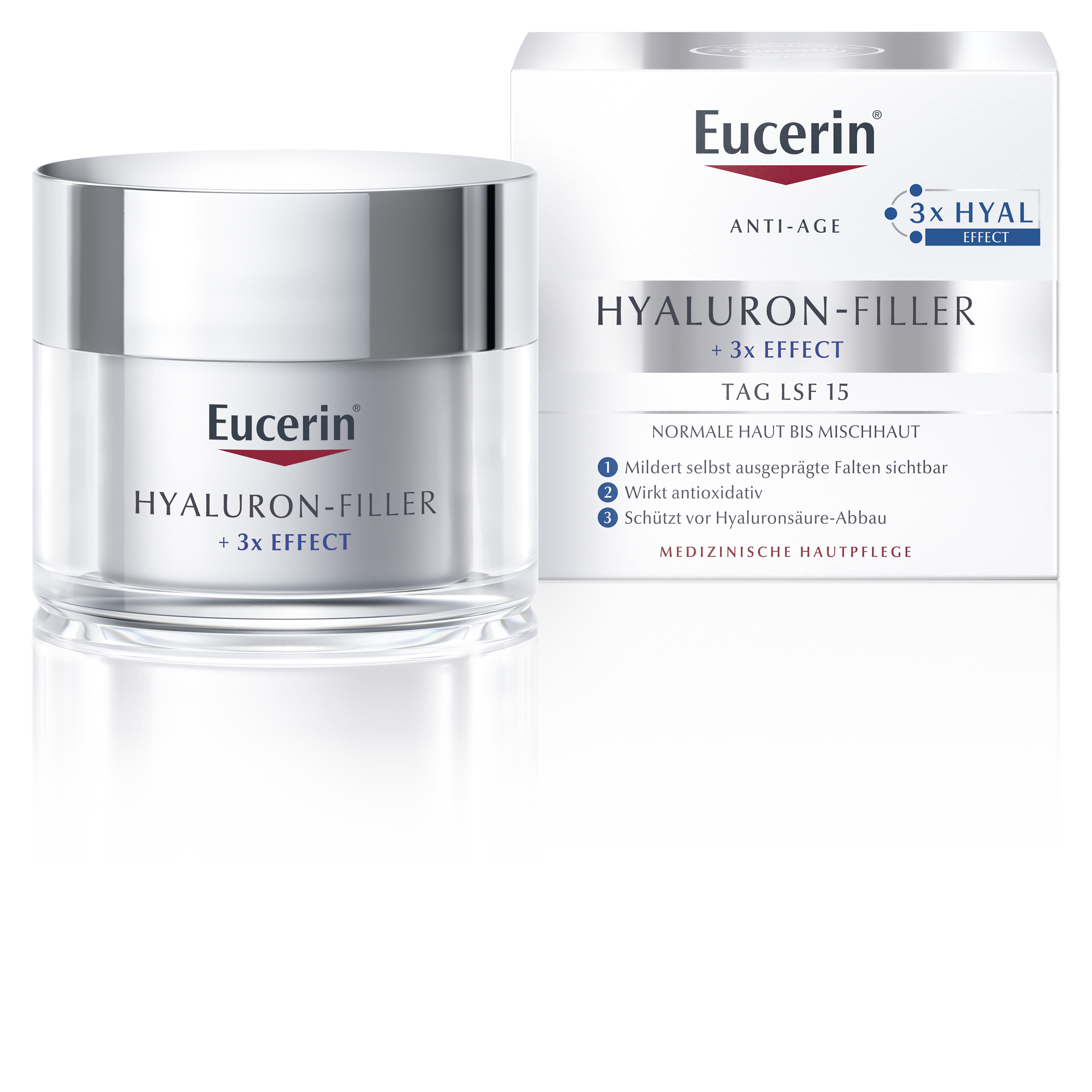 EUCERIN Anti-Age Hyaluron-Filler Tag norm./Mischh. Abbildung für EUCERIN Anti-Age Hyaluron-Filler Tag norm./Mischh.
