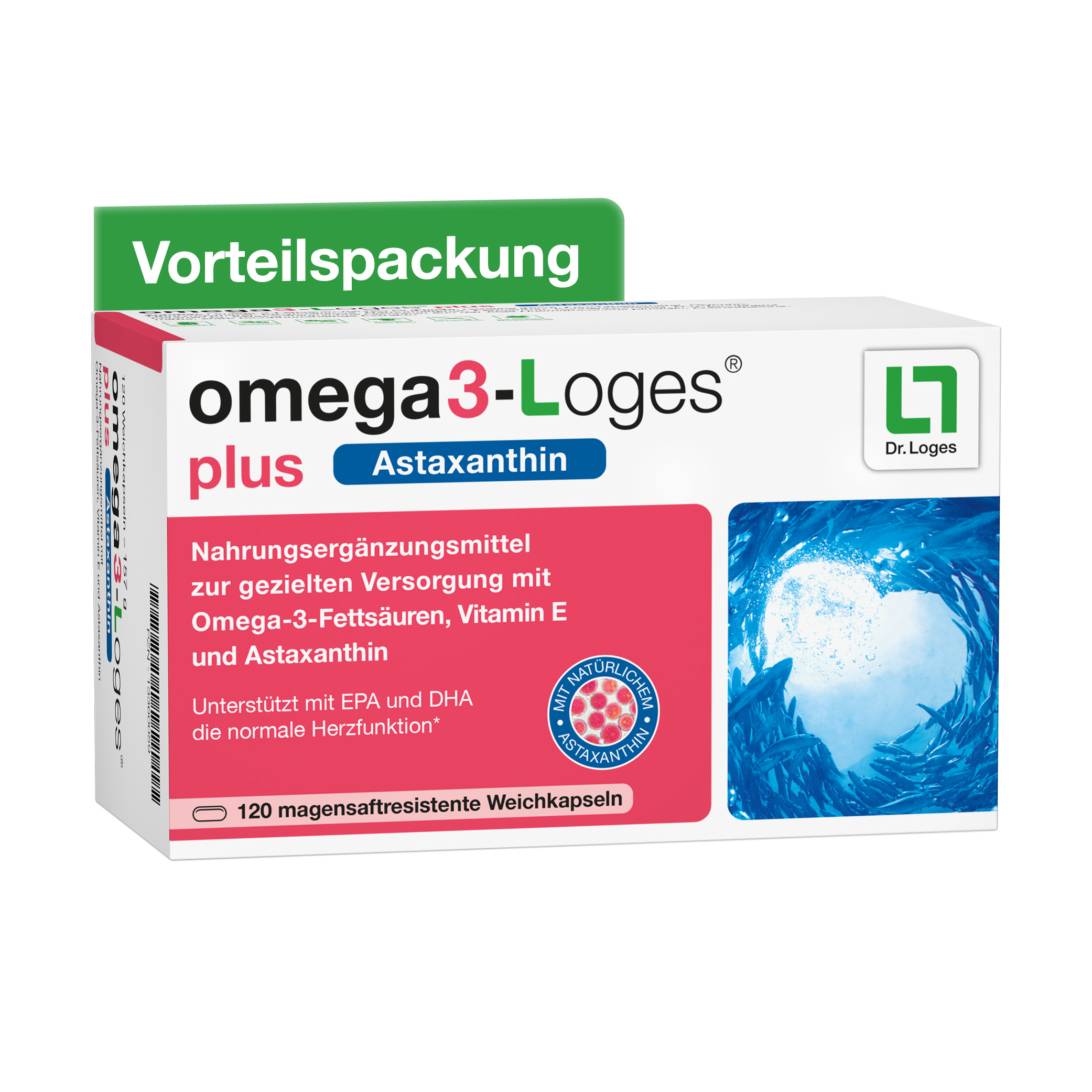 OMEGA3-LOGES plus Kapseln Abbildung für OMEGA3-LOGES plus Kapseln