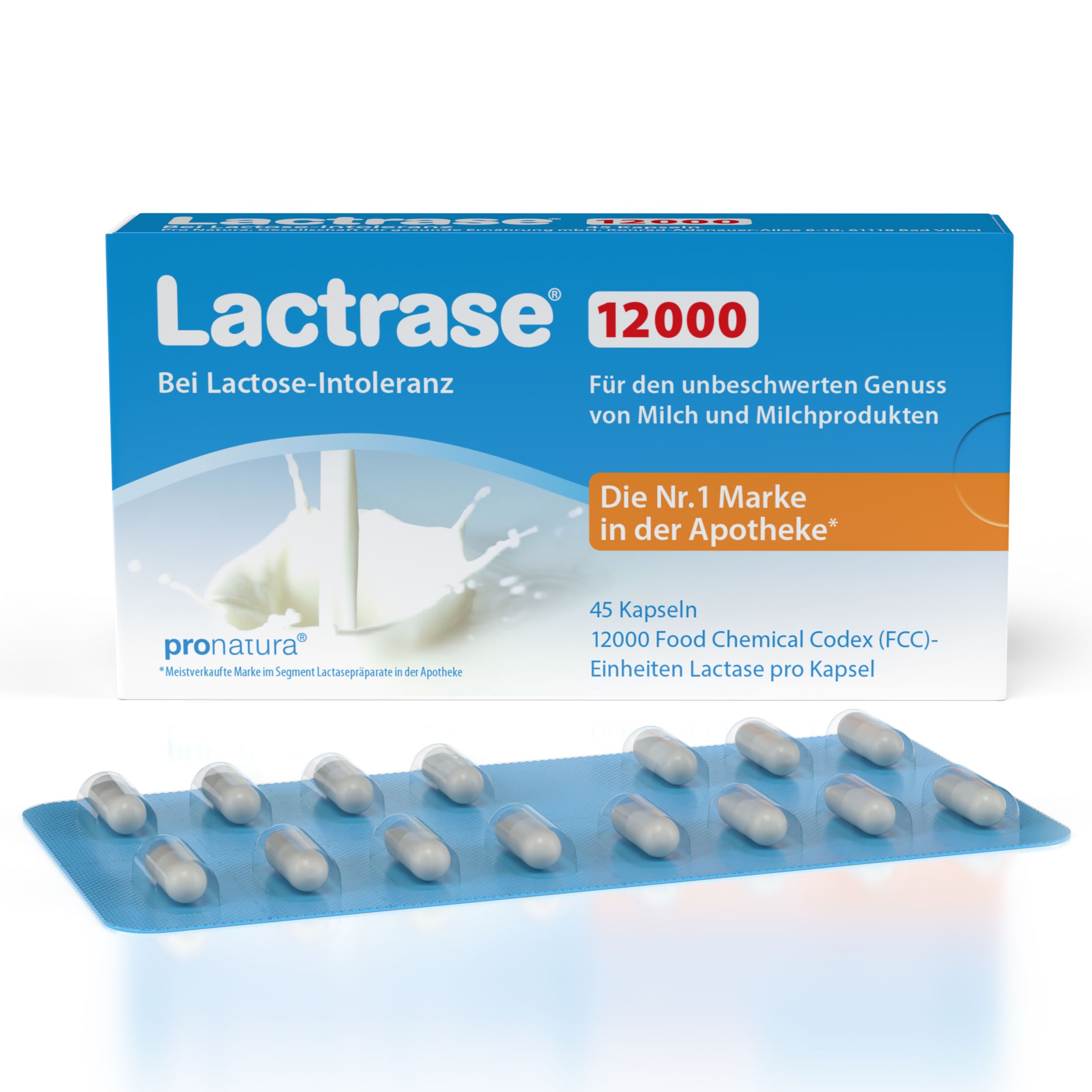LACTRASE 12.000 FCC Kapseln Abbildung für LACTRASE 12.000 FCC Kapseln