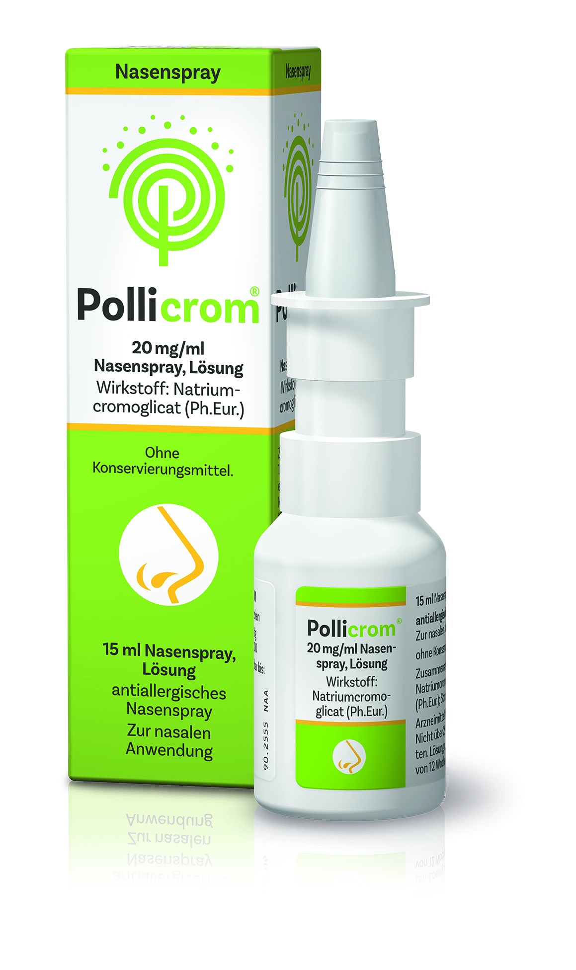 POLLICROM 20 mg/ml Nasenspray Lösung Abbildung für POLLICROM 20 mg/ml Nasenspray Lösung