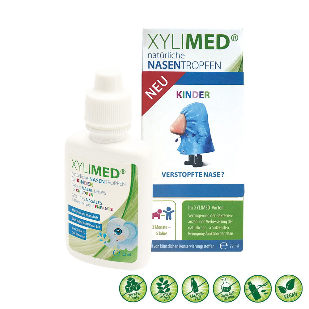 MIRADENT Xylimed Kid's natürliche Nasentropfen Abbildung für MIRADENT Xylimed Kid's natürliche Nasentropfen
