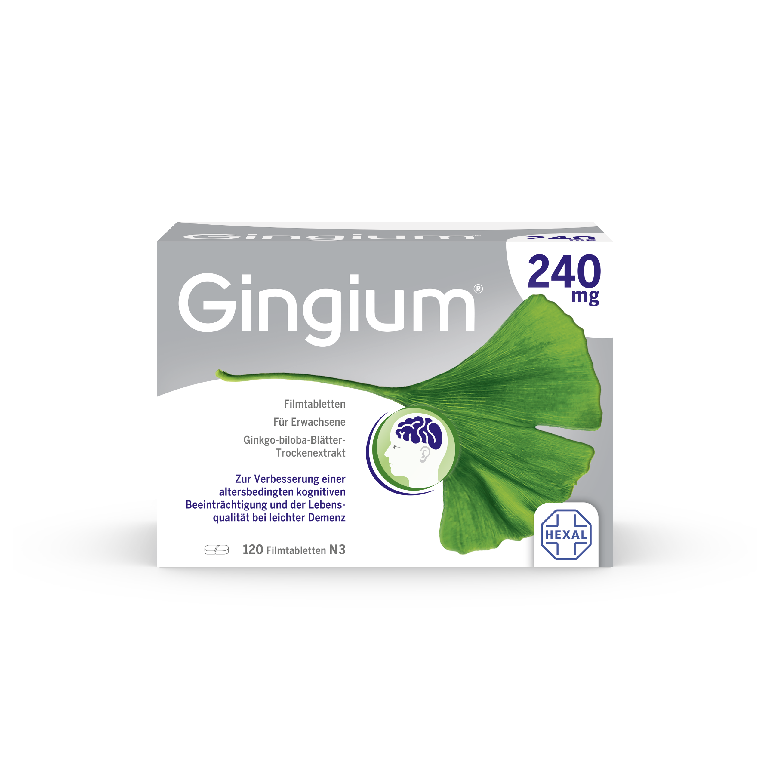 GINGIUM 240 mg Filmtabletten Abbildung für GINGIUM 240 mg Filmtabletten