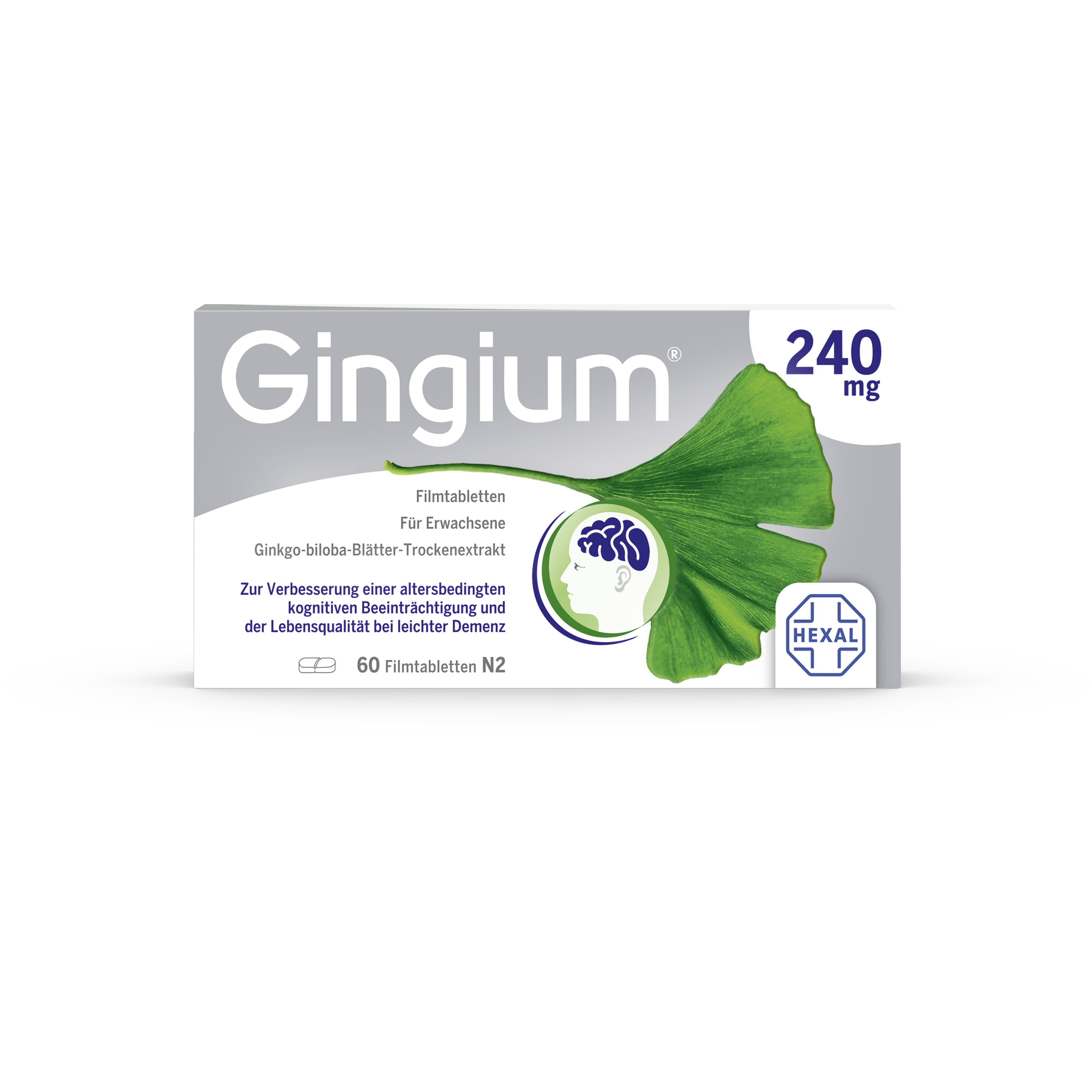 GINGIUM 240 mg Filmtabletten Abbildung für GINGIUM 240 mg Filmtabletten