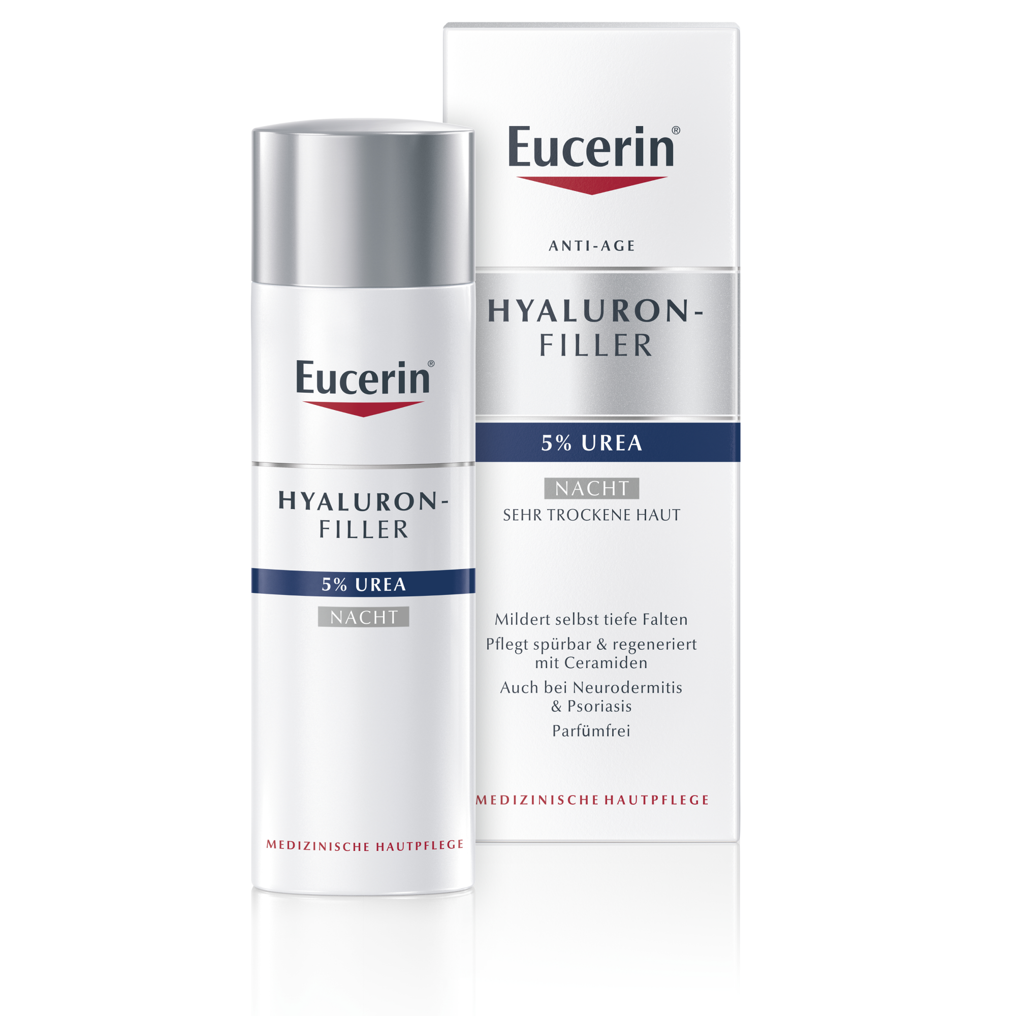 EUCERIN Anti-Age Hyaluron-Filler UREA Nachtcreme Abbildung für EUCERIN Anti-Age Hyaluron-Filler UREA Nachtcreme