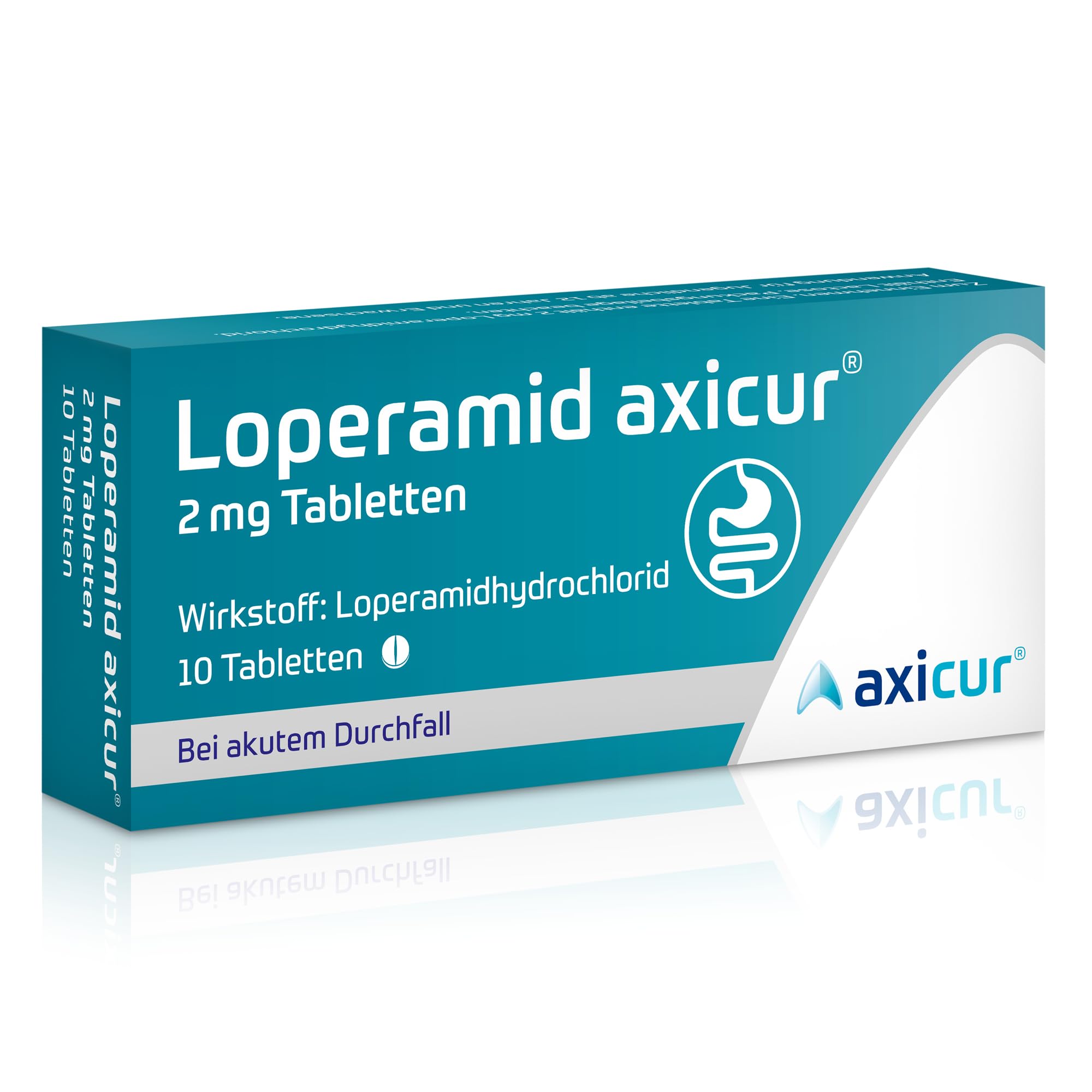 Loperamid axicur® 2 mg Abbildung für Loperamid axicur® 2 mg