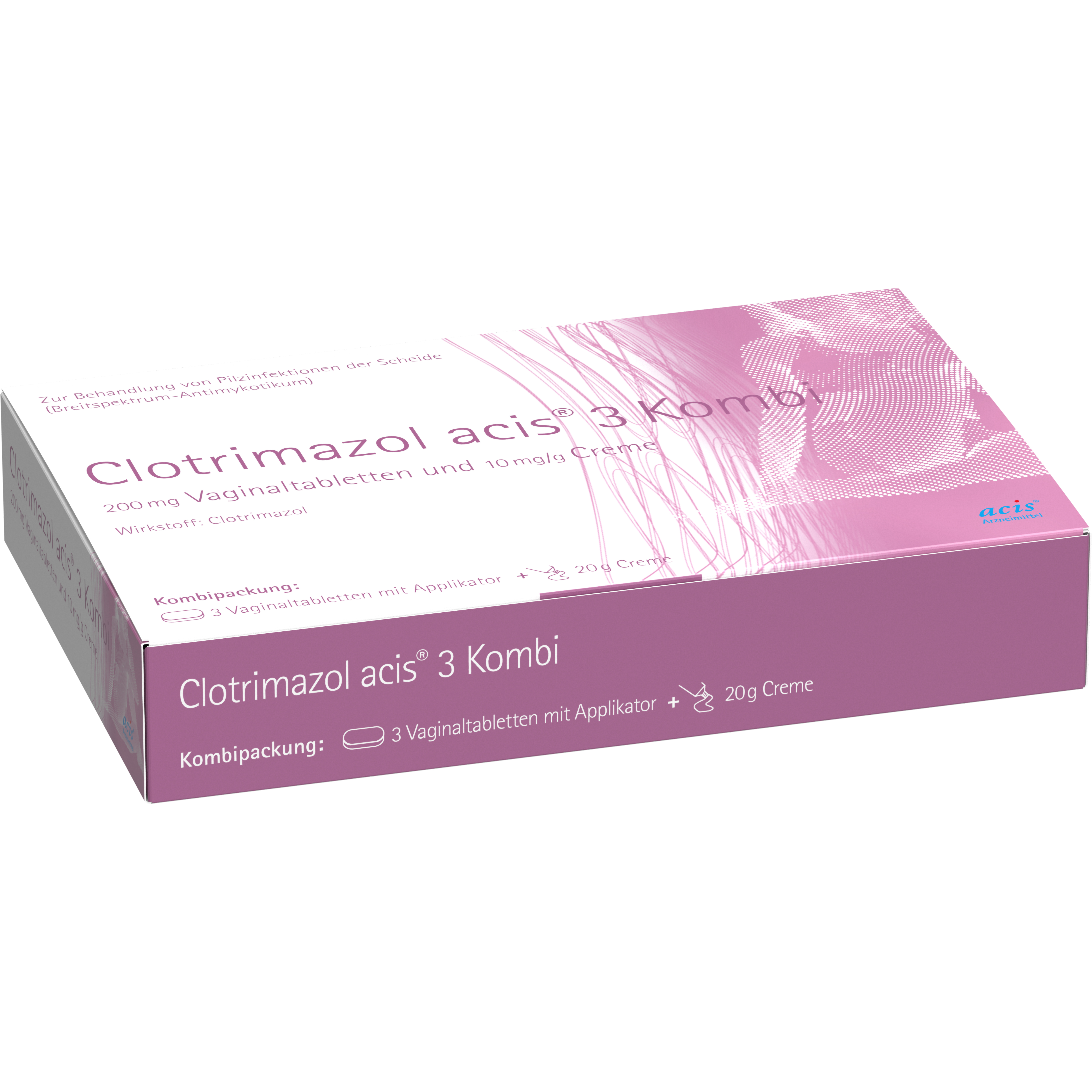 CLOTRIMAZOL acis 3 Kombipackung Abbildung für CLOTRIMAZOL acis 3 Kombipackung