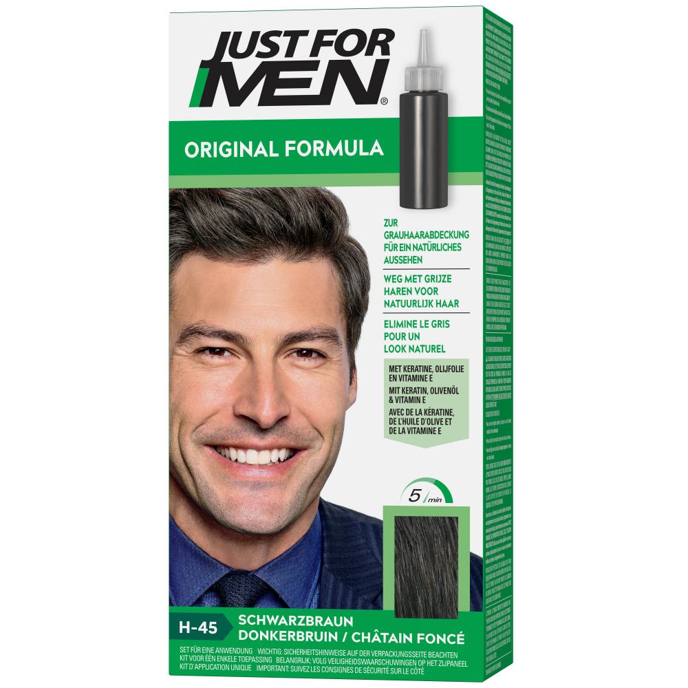 JUST for men Tönungsshampoo schwarzbraun Abbildung für JUST for men Tönungsshampoo schwarzbraun