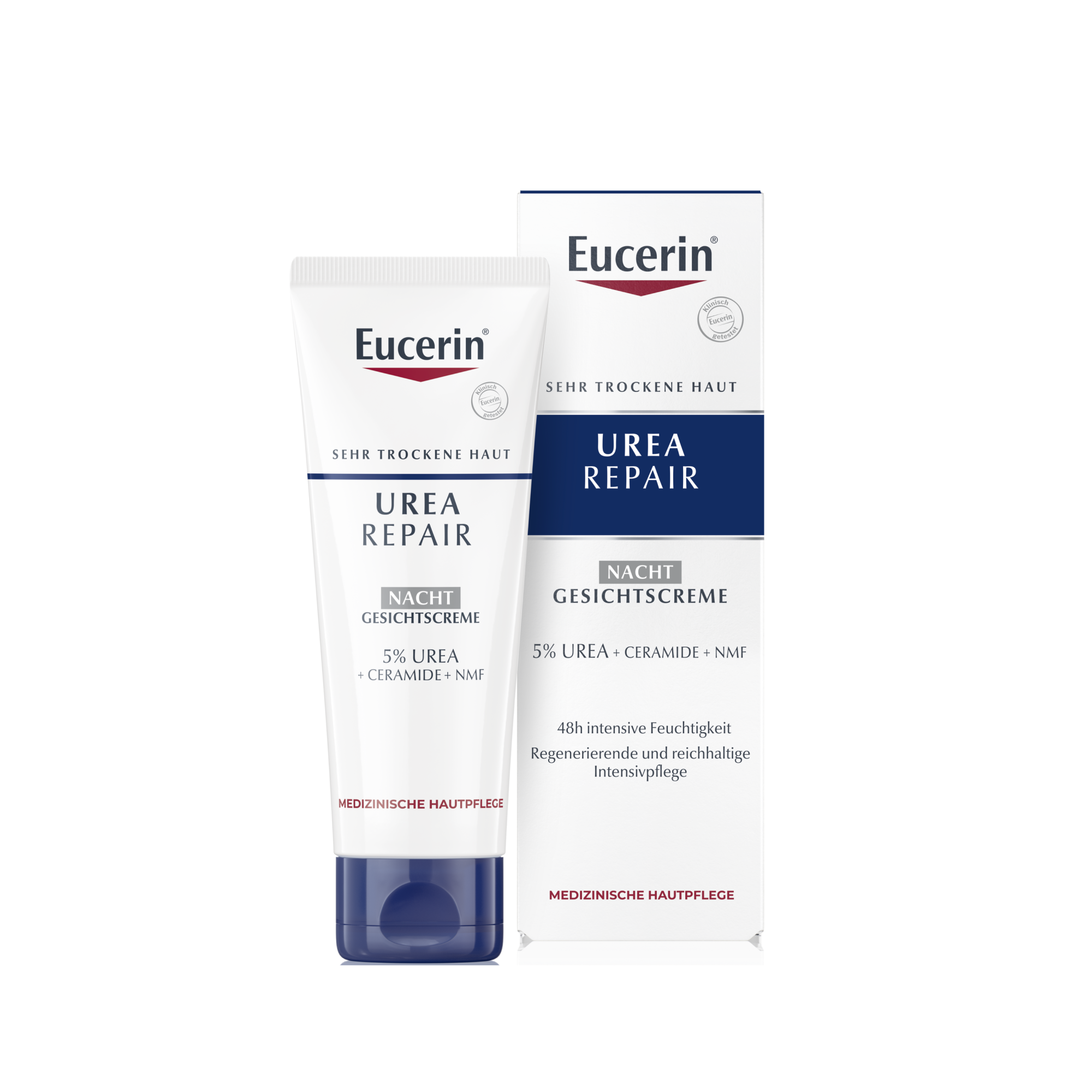 EUCERIN UreaRepair Gesichtscreme 5% Nacht Abbildung für EUCERIN UreaRepair Gesichtscreme 5% Nacht