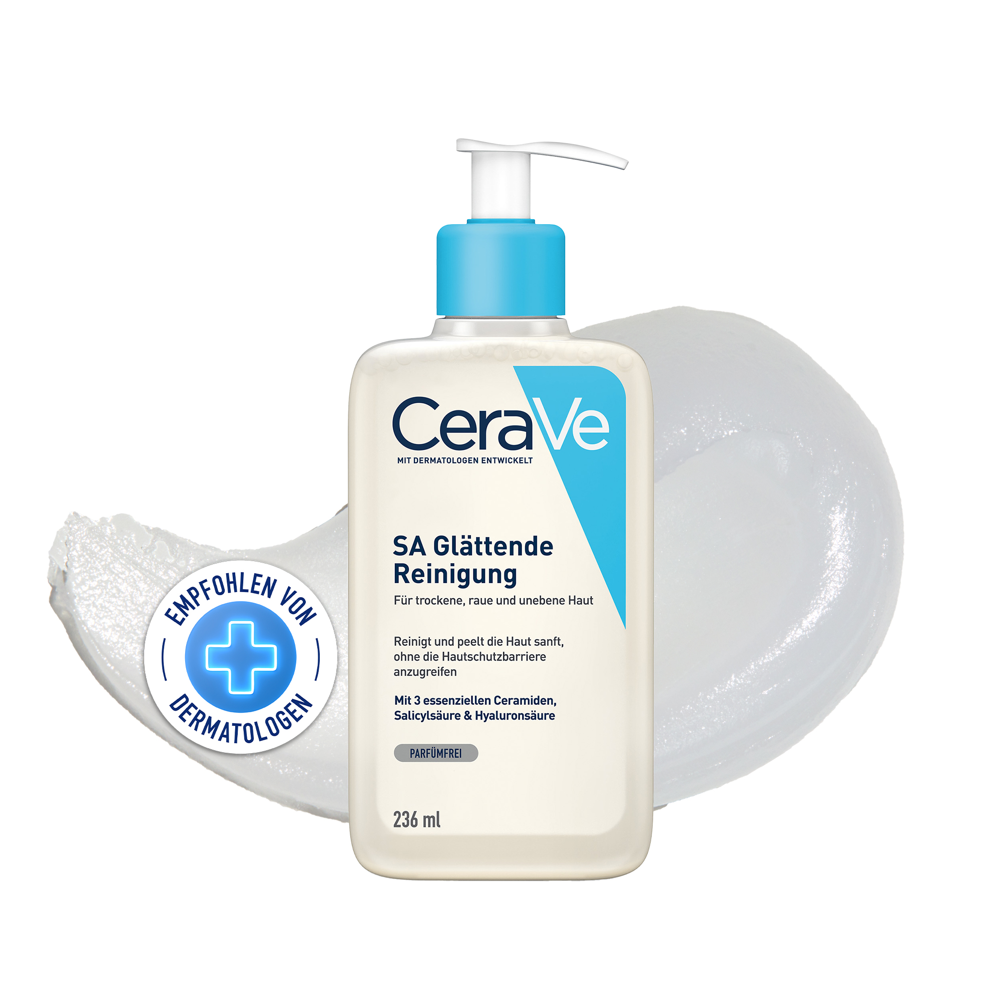 CERAVE SA glättende Reinigung für trockene, raue und unebene Haut Abbildung für CERAVE SA glättende Reinigung für trockene, raue und unebene Haut