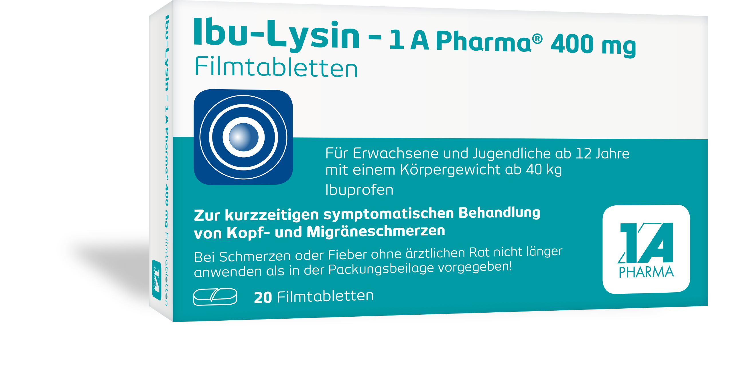 IBU-LYSIN 1A Pharma 400 mg Filmtabletten Abbildung für IBU-LYSIN 1A Pharma 400 mg Filmtabletten