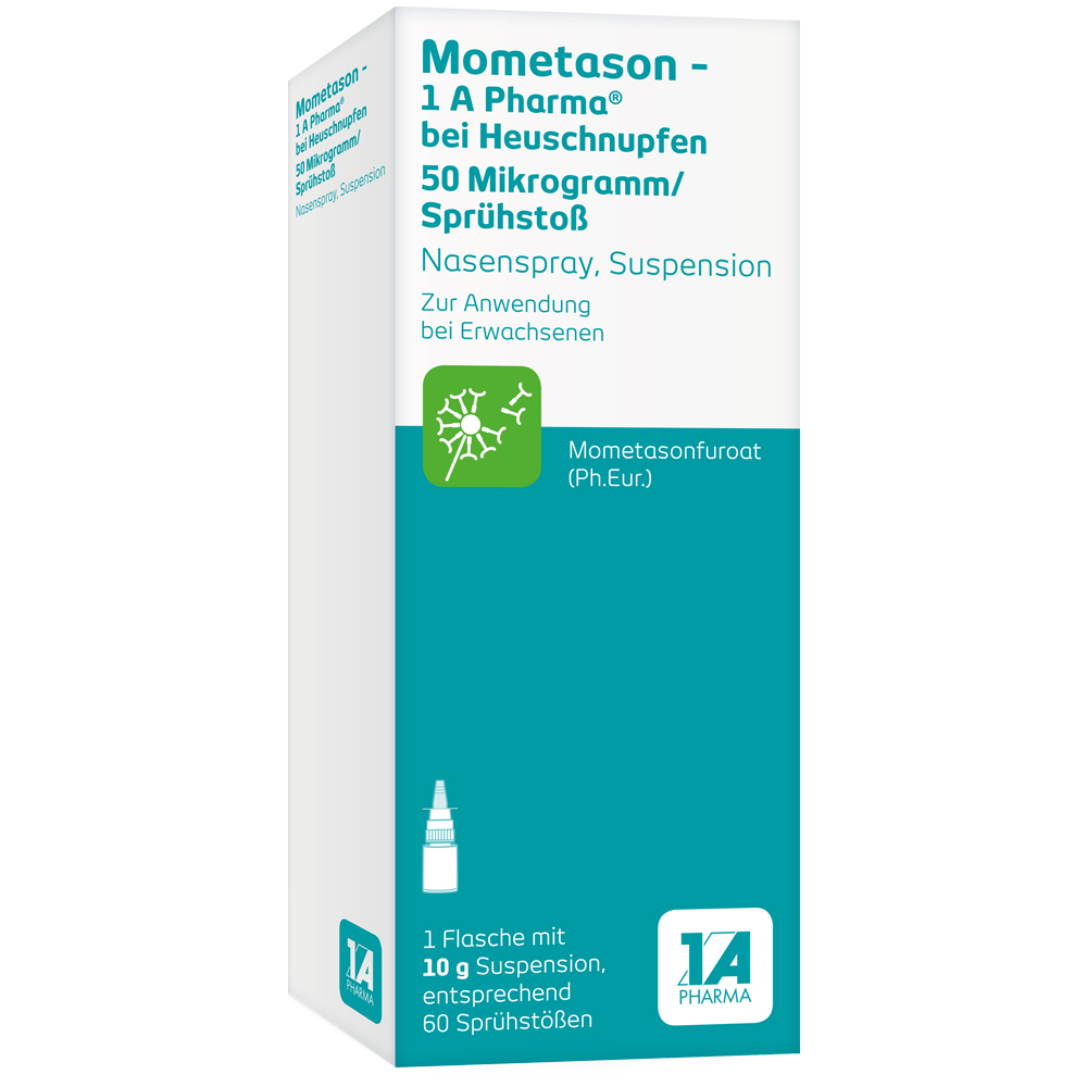 MOMETASON 1A Phar.b.Heuschnupfen 50μg/Spr.Stoß 60 Abbildung für MOMETASON 1A Phar.b.Heuschnupfen 50μg/Spr.Stoß 60