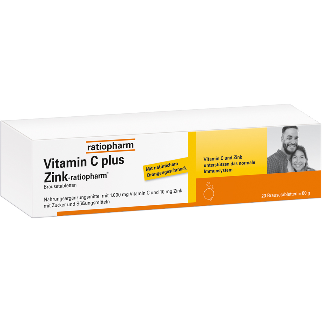 VITAMIN C PLUS Zink-ratiopharm Brausetabletten Abbildung für VITAMIN C PLUS Zink-ratiopharm Brausetabletten