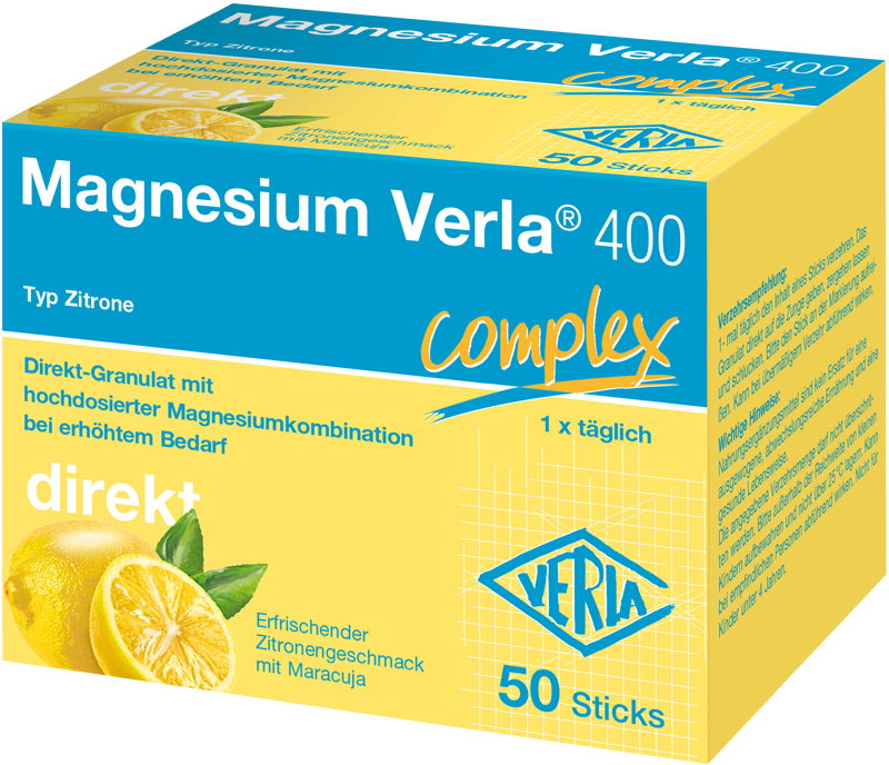 Magnesium Verla® 400 Typ Zitrone Abbildung für Magnesium Verla® 400 Typ Zitrone