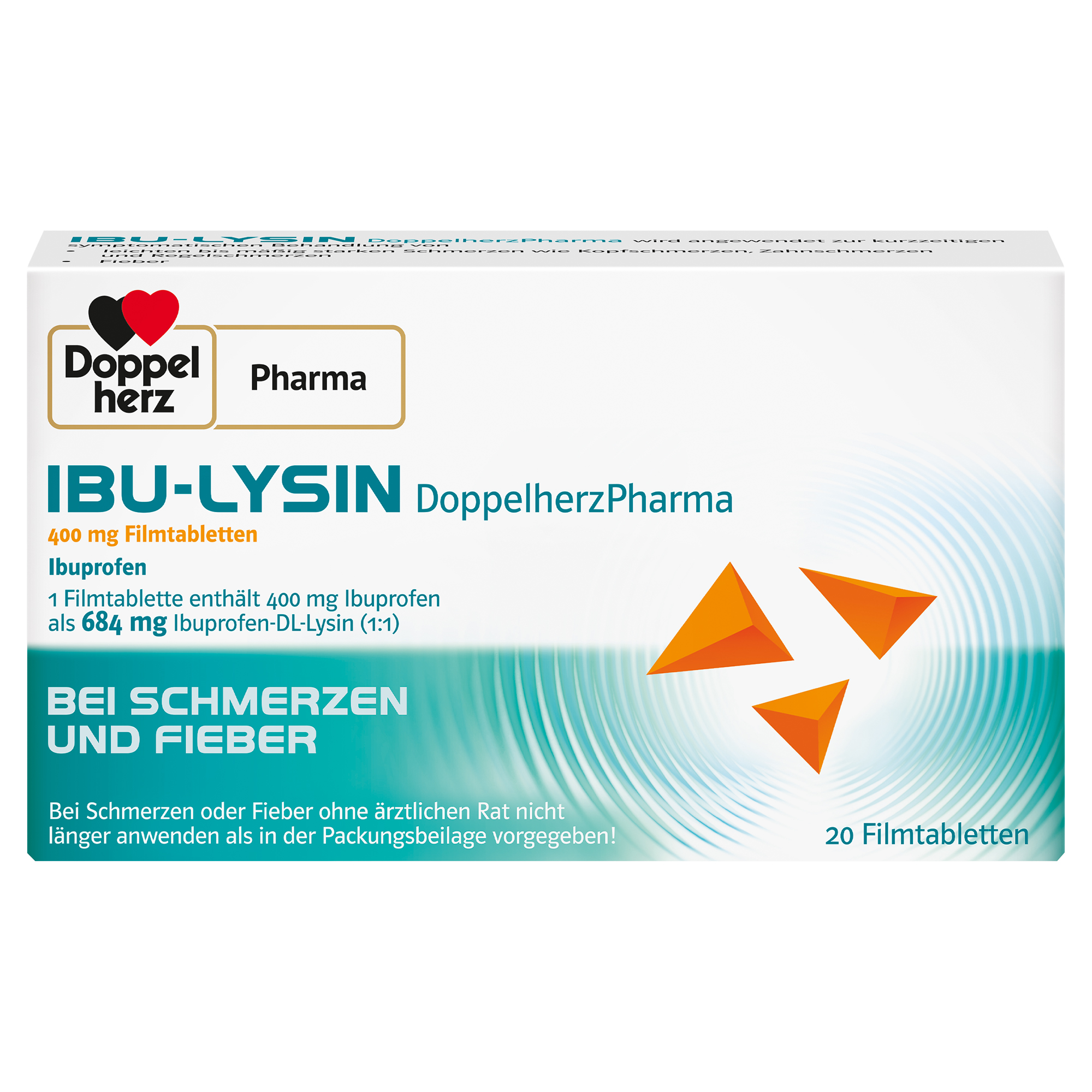 IBU-LYSIN DoppelherzPharma 400 mg Filmtabletten Abbildung für IBU-LYSIN DoppelherzPharma 400 mg Filmtabletten