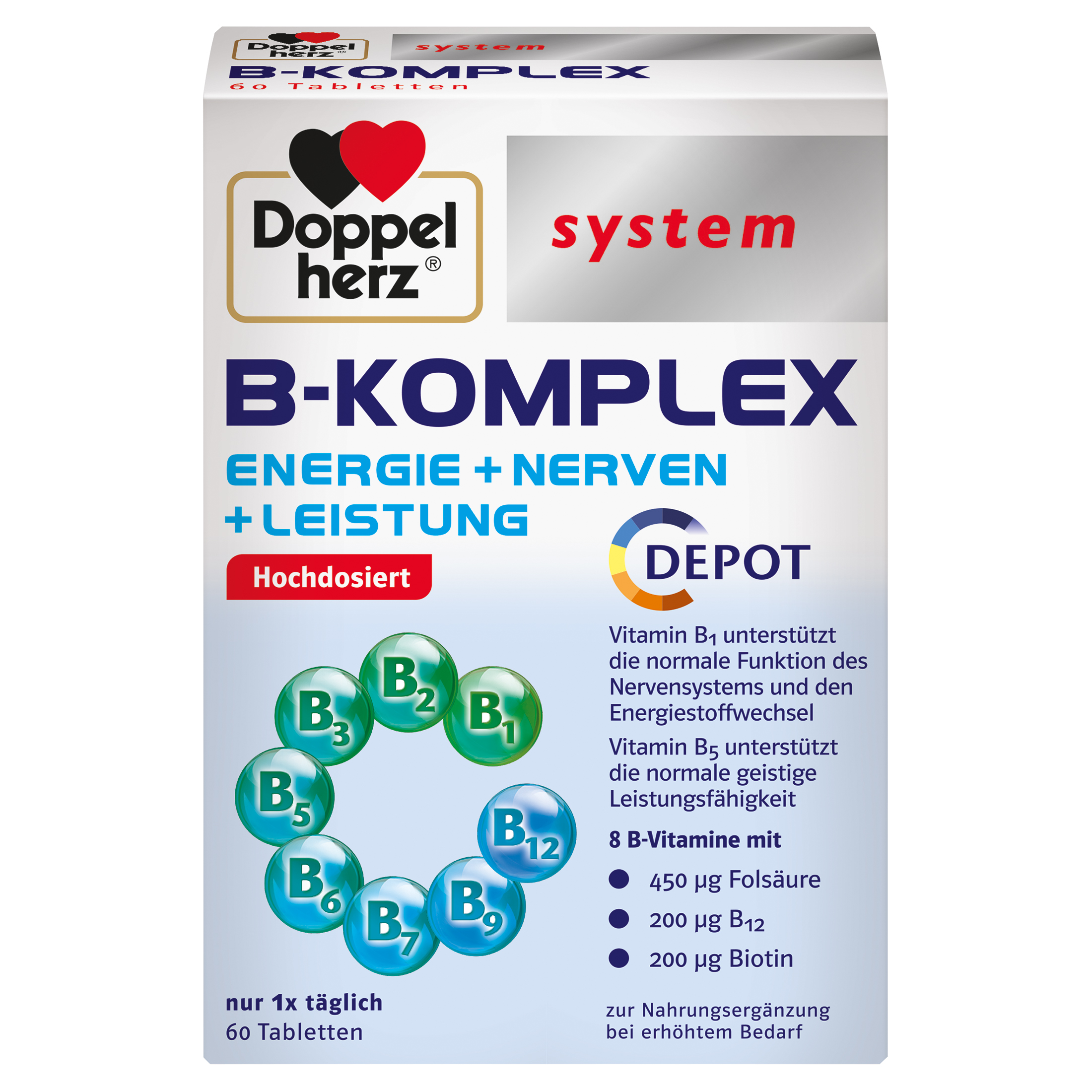 DOPPELHERZ B-Komplex system Tabletten Abbildung für DOPPELHERZ B-Komplex system Tabletten