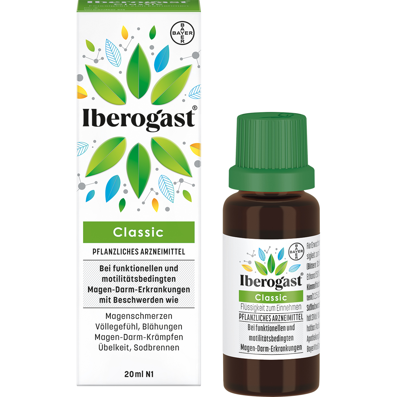 IBEROGAST Classic Flüssigkeit zum Einnehmen bei funktionellen und motilitätsbedingten Magen-Darm-Beschwerden Abbildung für IBEROGAST Classic Flüssigkeit zum Einnehmen bei funktionellen und motilitätsbedingten Magen-Darm-Beschwerden