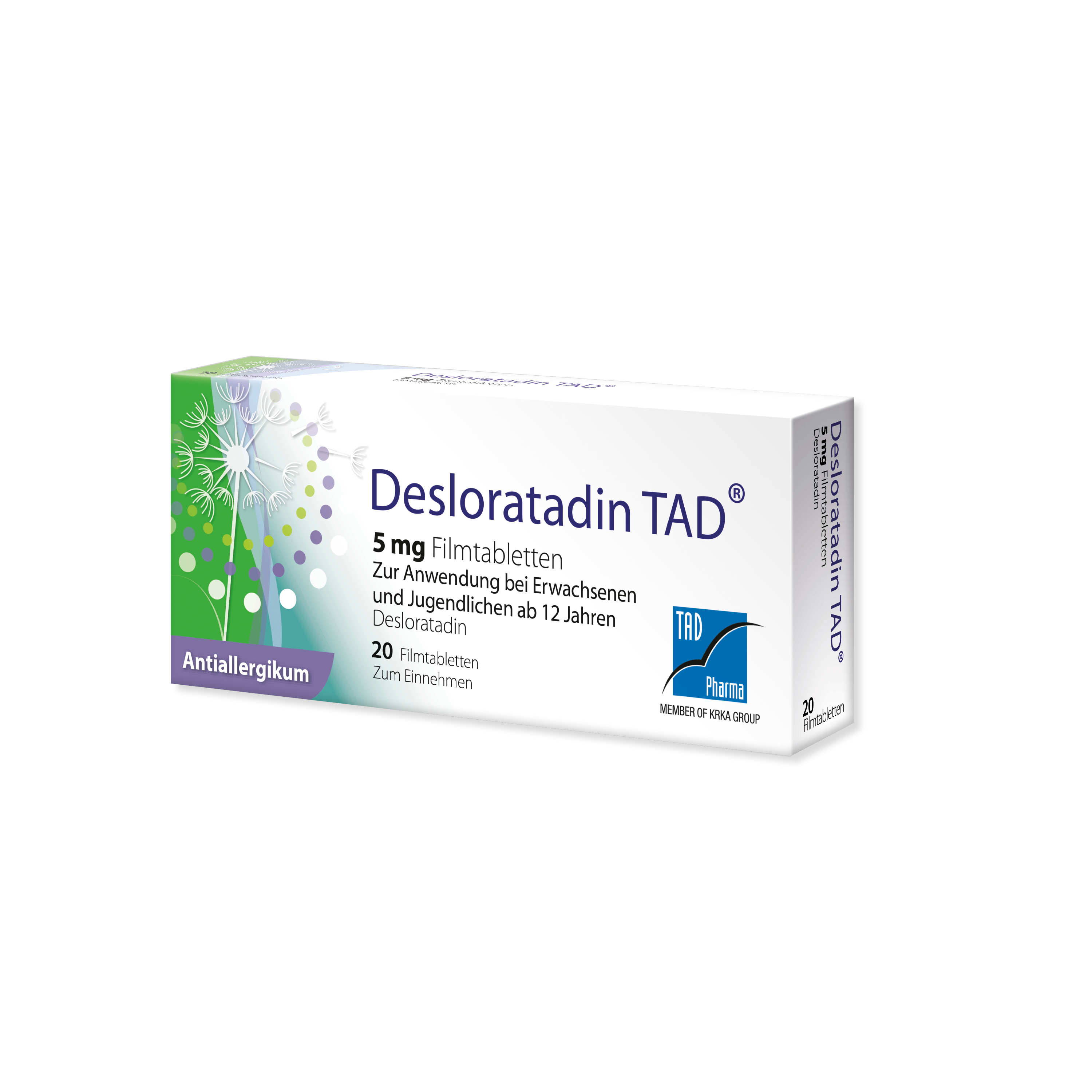 DESLORATADIN TAD 5 mg Filmtabletten Abbildung für DESLORATADIN TAD 5 mg Filmtabletten