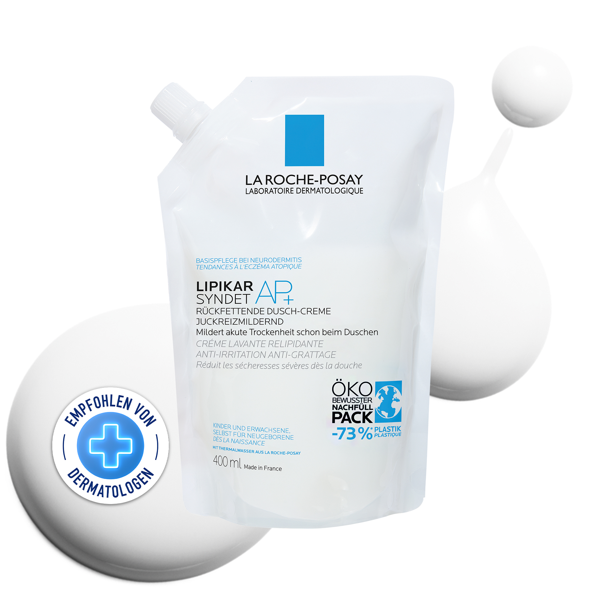 LA ROCHE-POSAY Lipikar Syndet AP+ Nachfüllpack Abbildung für LA ROCHE-POSAY Lipikar Syndet AP+ Nachfüllpack