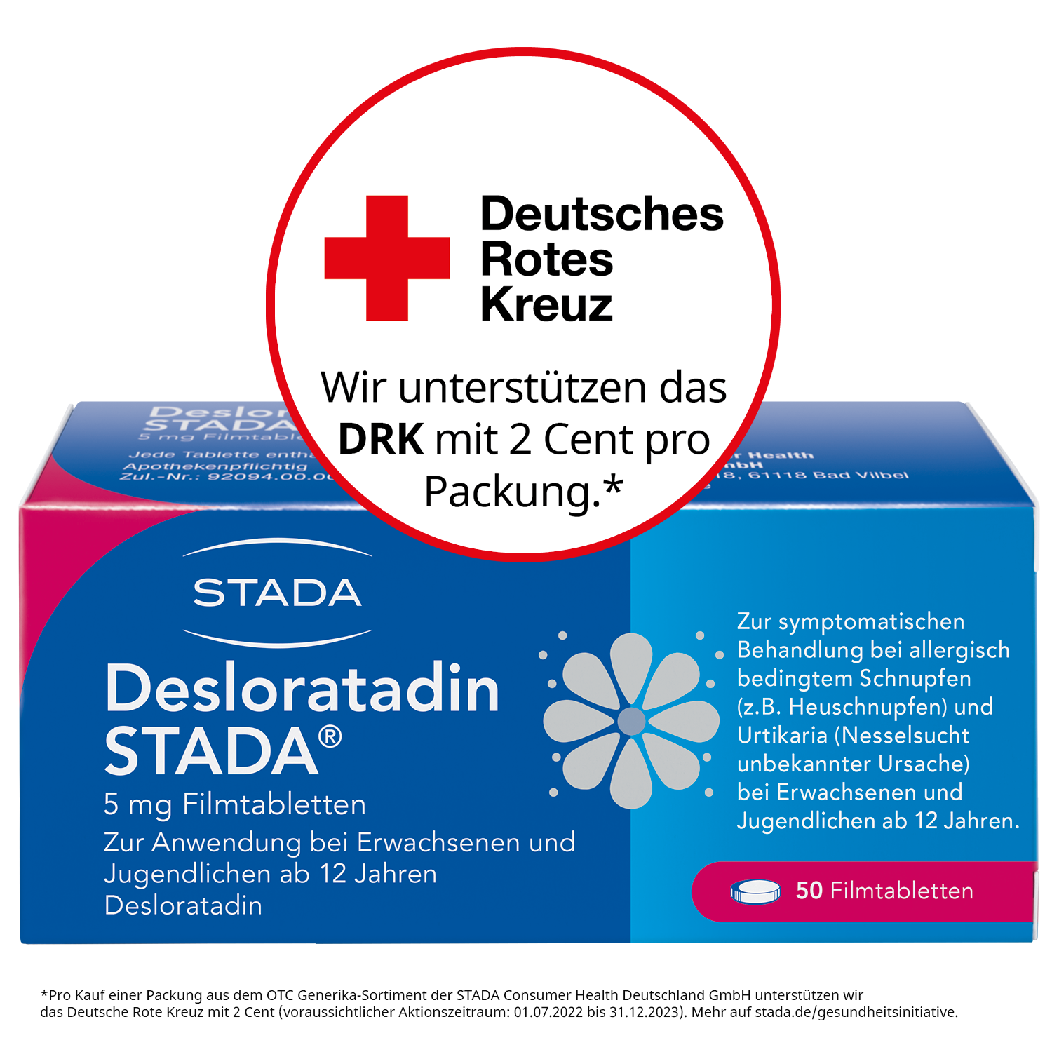 DESLORATADIN STADA 5 mg Filmtabletten Abbildung für DESLORATADIN STADA 5 mg Filmtabletten