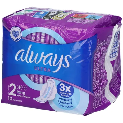 ALWAYS Ultra Binden long mit Flügeln Abbildung für ALWAYS Ultra Binden long mit Flügeln