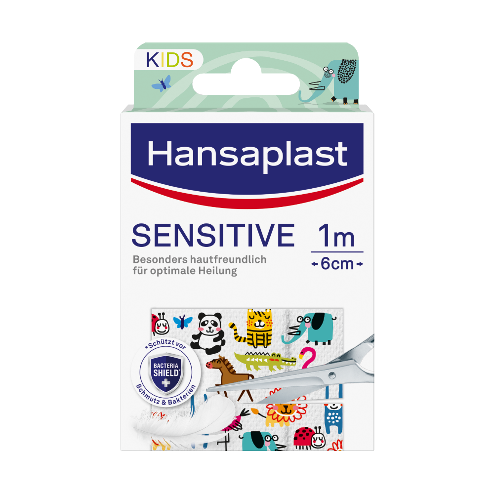 HANSAPLAST Sensitive Kinder Pflaster 6 cmx1 m Abbildung für HANSAPLAST Sensitive Kinder Pflaster 6 cmx1 m