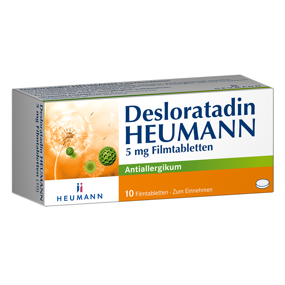 DESLORATADIN Heumann 5 mg Filmtabletten Abbildung für DESLORATADIN Heumann 5 mg Filmtabletten