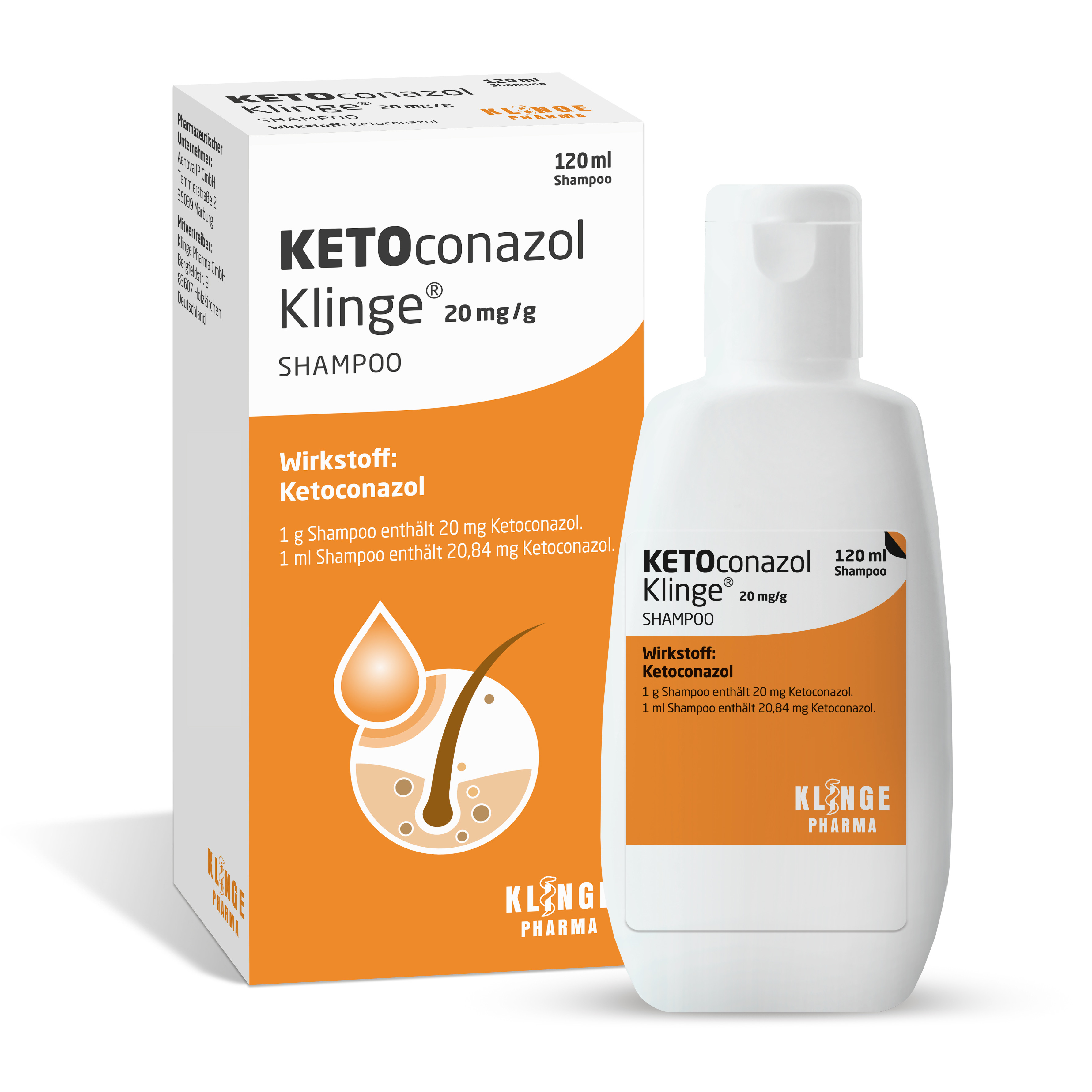 KETOCONAZOL Klinge 20 mg/g Shampoo Abbildung für KETOCONAZOL Klinge 20 mg/g Shampoo
