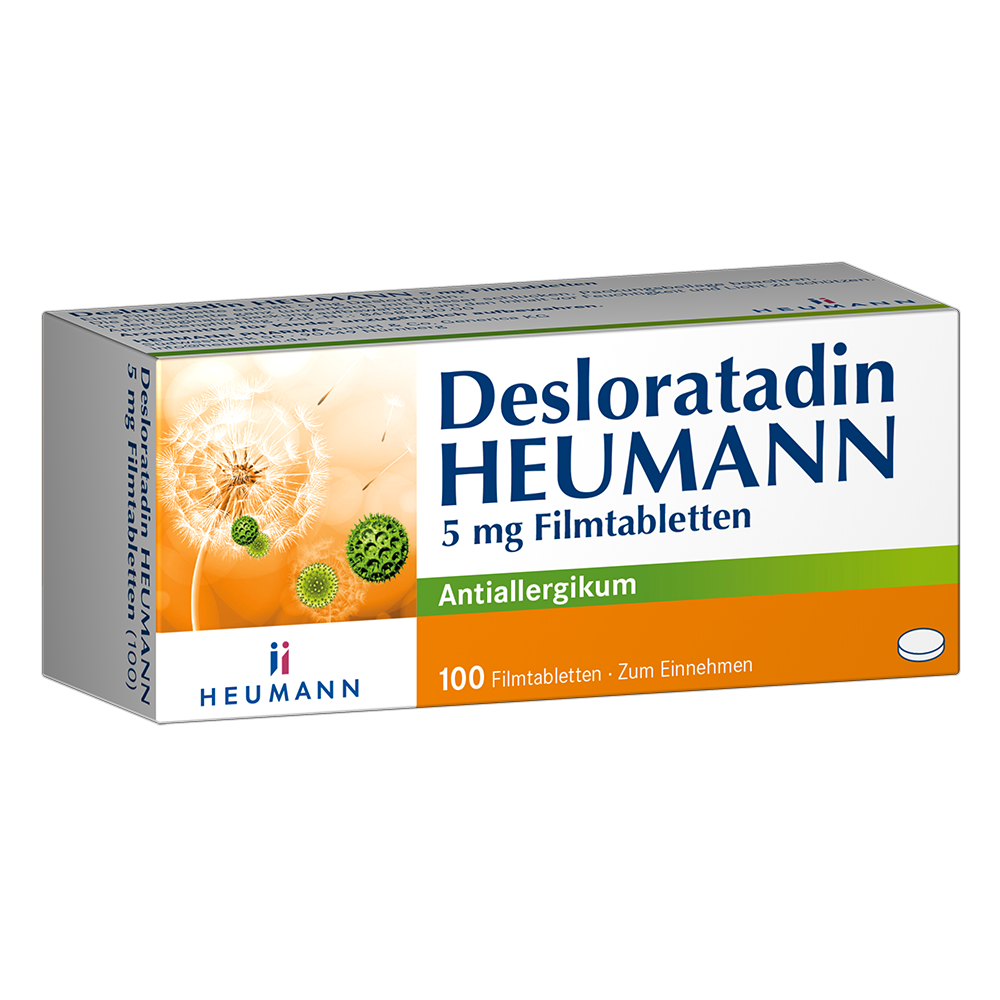 DESLORATADIN Heumann 5 mg Filmtabletten Abbildung für DESLORATADIN Heumann 5 mg Filmtabletten