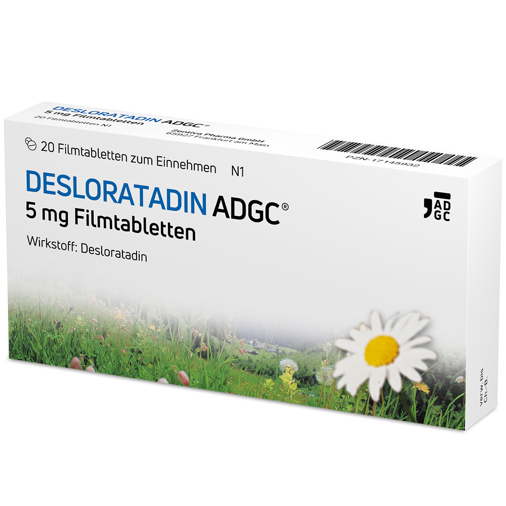 DESLORATADIN ADGC 5 mg Filmtabletten Abbildung für DESLORATADIN ADGC 5 mg Filmtabletten