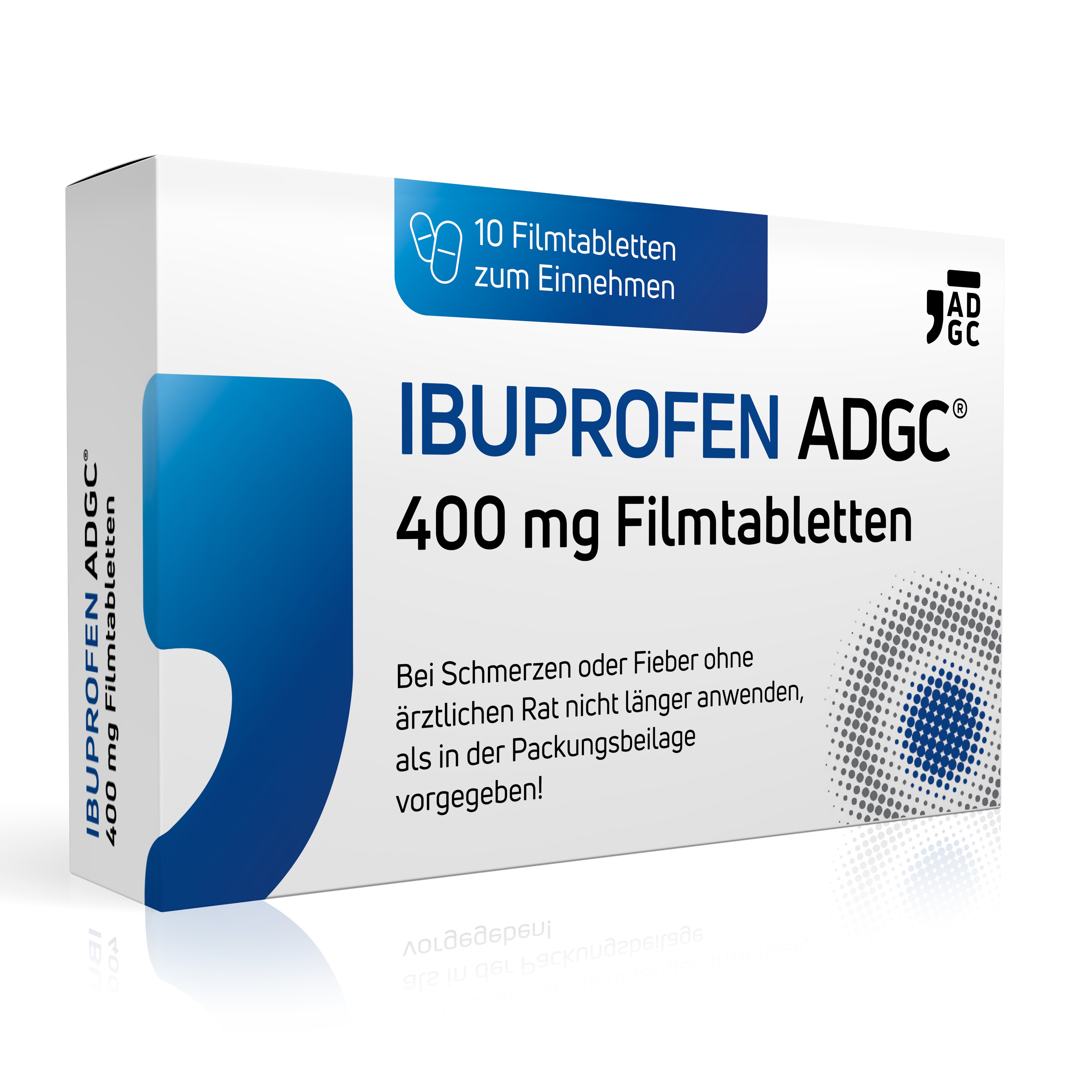 IBUPROFEN ADGC 400 mg Filmtabletten Abbildung für IBUPROFEN ADGC 400 mg Filmtabletten