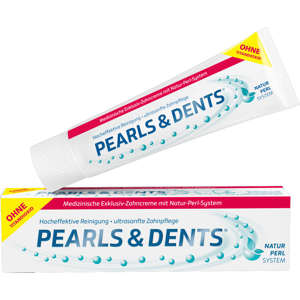 PEARLS & DENTS Exklusiv-Zahncreme ohne Titandioxid Abbildung für PEARLS & DENTS Exklusiv-Zahncreme ohne Titandioxid