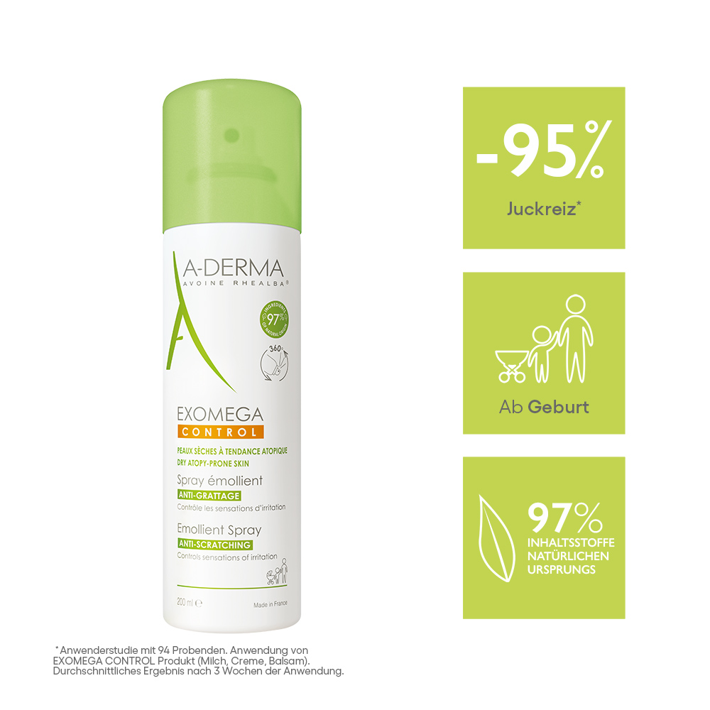 A-DERMA EXOMEGA CONTROL Spray rückfettend Abbildung für A-DERMA EXOMEGA CONTROL Spray rückfettend