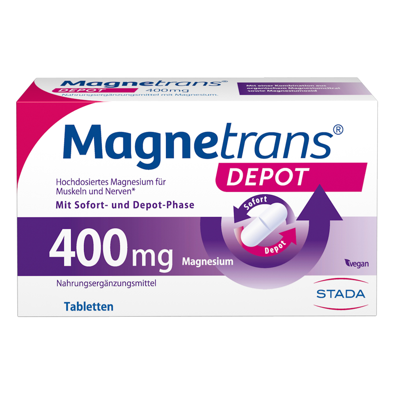 MAGNETRANS Depot 400 mg Tabletten Abbildung für MAGNETRANS Depot 400 mg Tabletten
