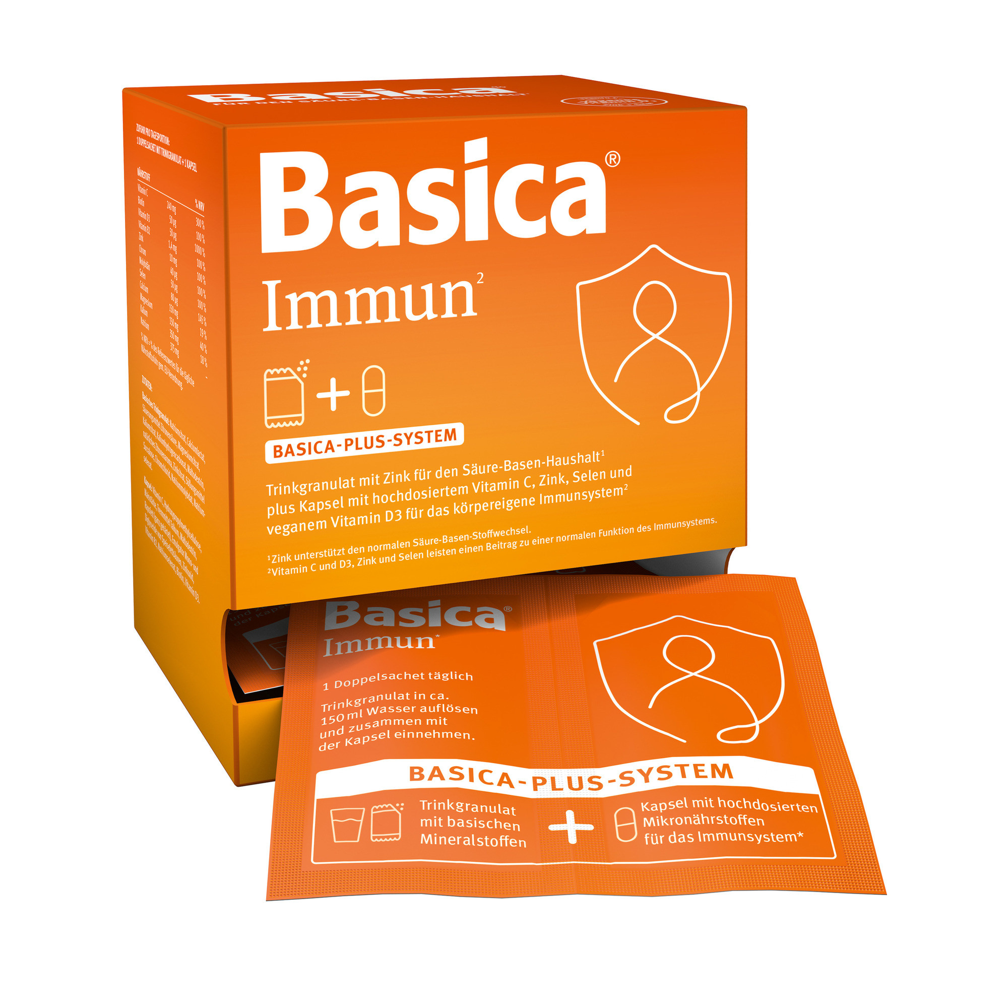 BASICA Immun Trinkgranulat+Kapsel f.30 Tage Abbildung für BASICA Immun Trinkgranulat+Kapsel f.30 Tage