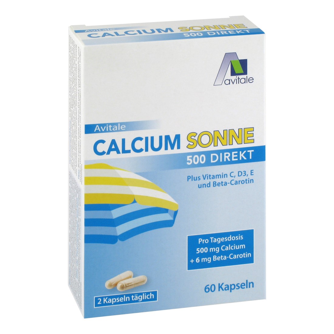 CALCIUM SONNE 500 Kapseln Abbildung für CALCIUM SONNE 500 Kapseln