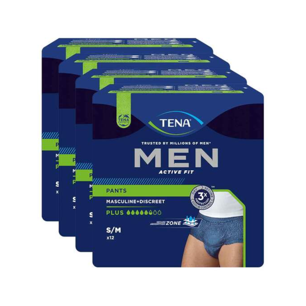 TENA MEN Act.Fit Inkontinenz Pants plus S/M blau Abbildung für TENA MEN Act.Fit Inkontinenz Pants plus S/M blau