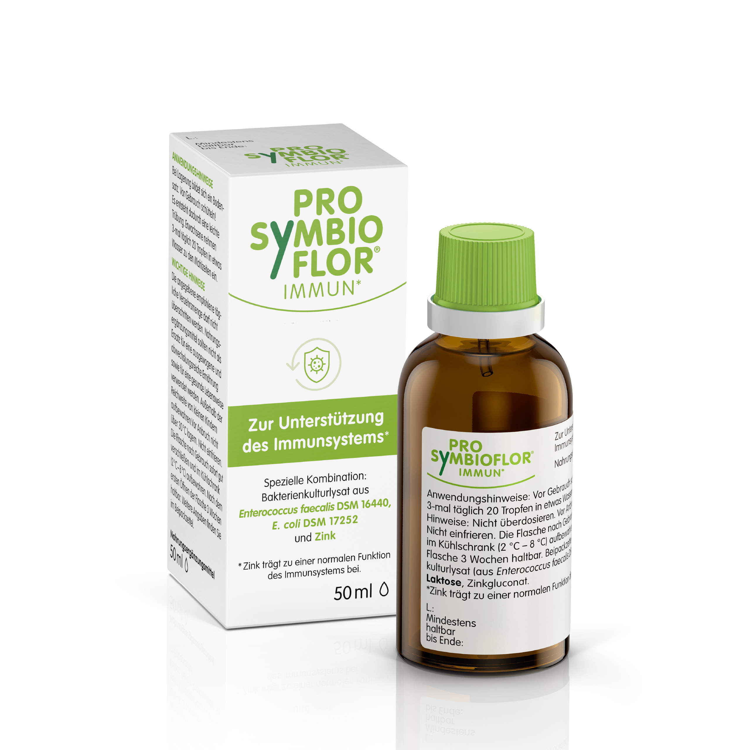 PRO-SYMBIOFLOR Immun mit Bakterienkulturen & Zink Abbildung für PRO-SYMBIOFLOR Immun mit Bakterienkulturen & Zink